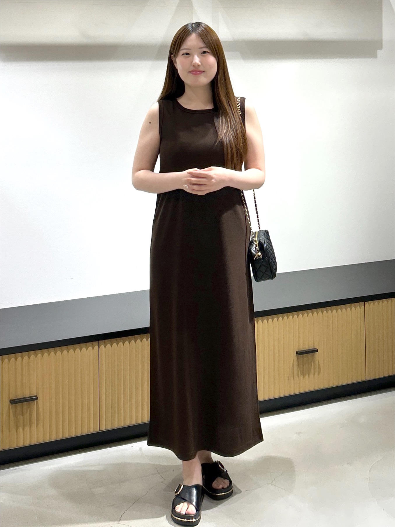 sayaさんの「OPAQUE.CLIP｜【接触冷感】カットソーワンピース《洗濯機OK》」を使ったコーディネート
