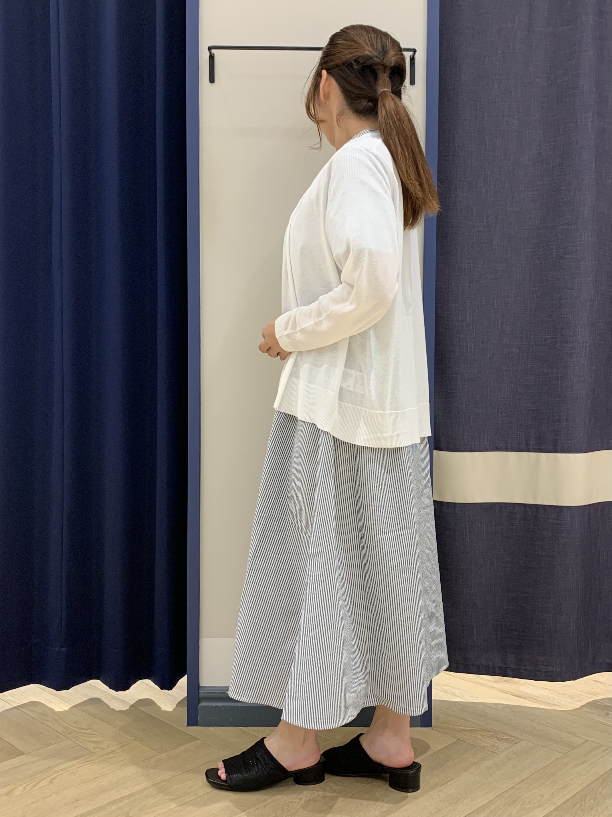 mokaさんの「grove｜高評価！【接触冷感／UVカットetc】ベーシックショートカーディガン」を使ったコーディネート