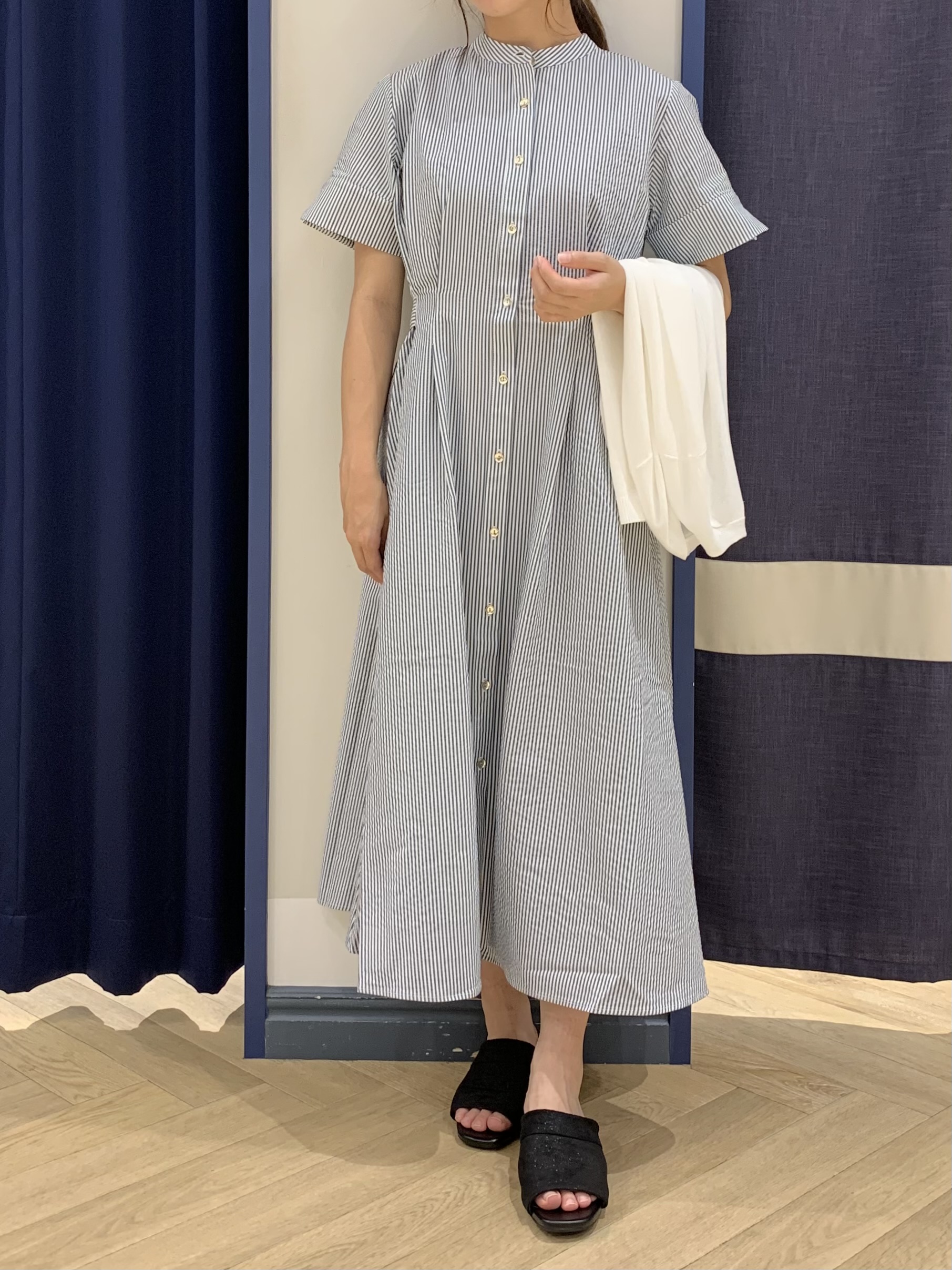 mokaさんの「grove｜高評価！【接触冷感／UVカットetc】ベーシックショートカーディガン」を使ったコーディネート
