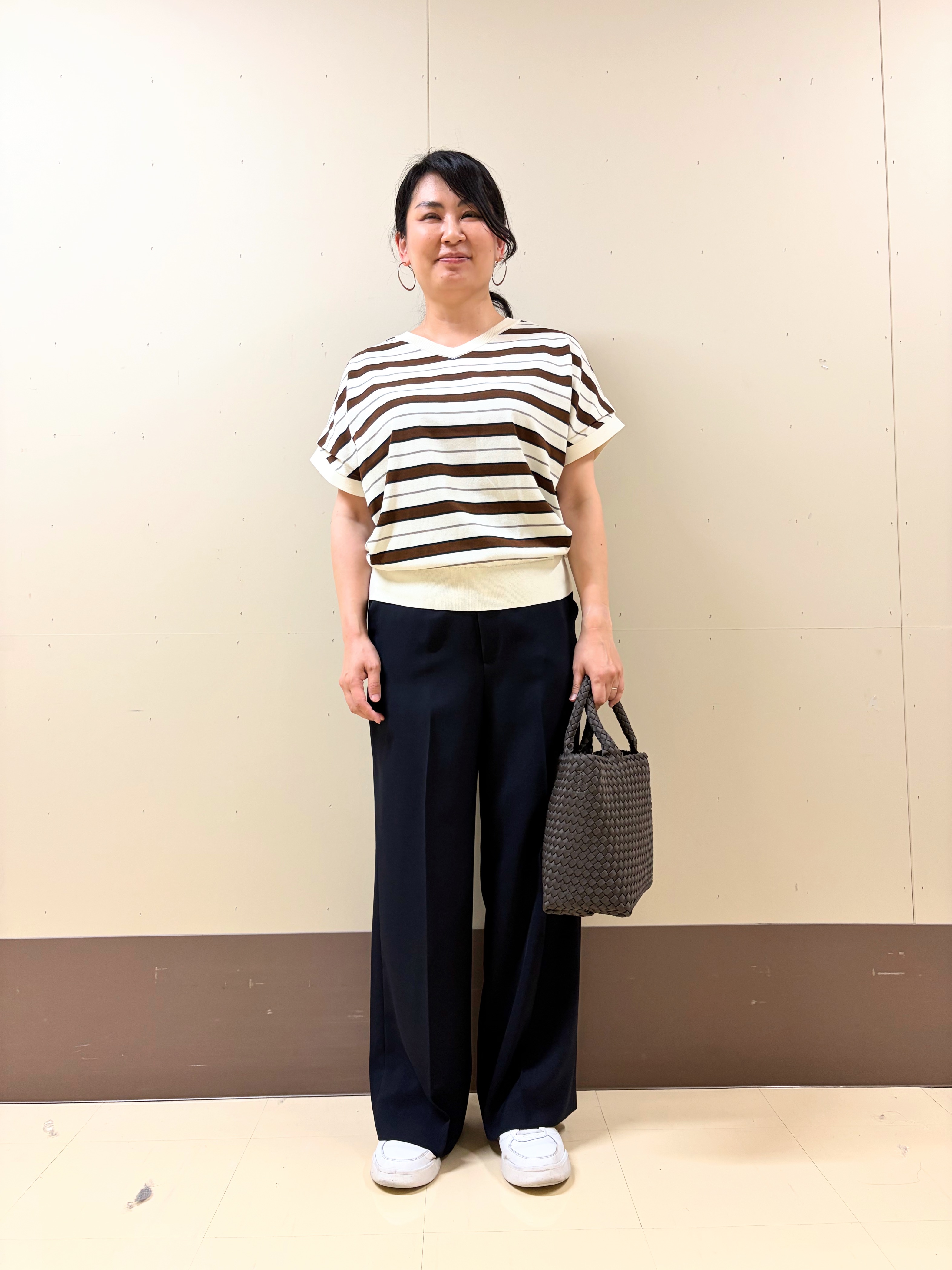 なおさんの「UNTITLED｜【肌に張り付かない/前後2WAY】ドライタッチコットンプルオーバー」を使ったコーディネート