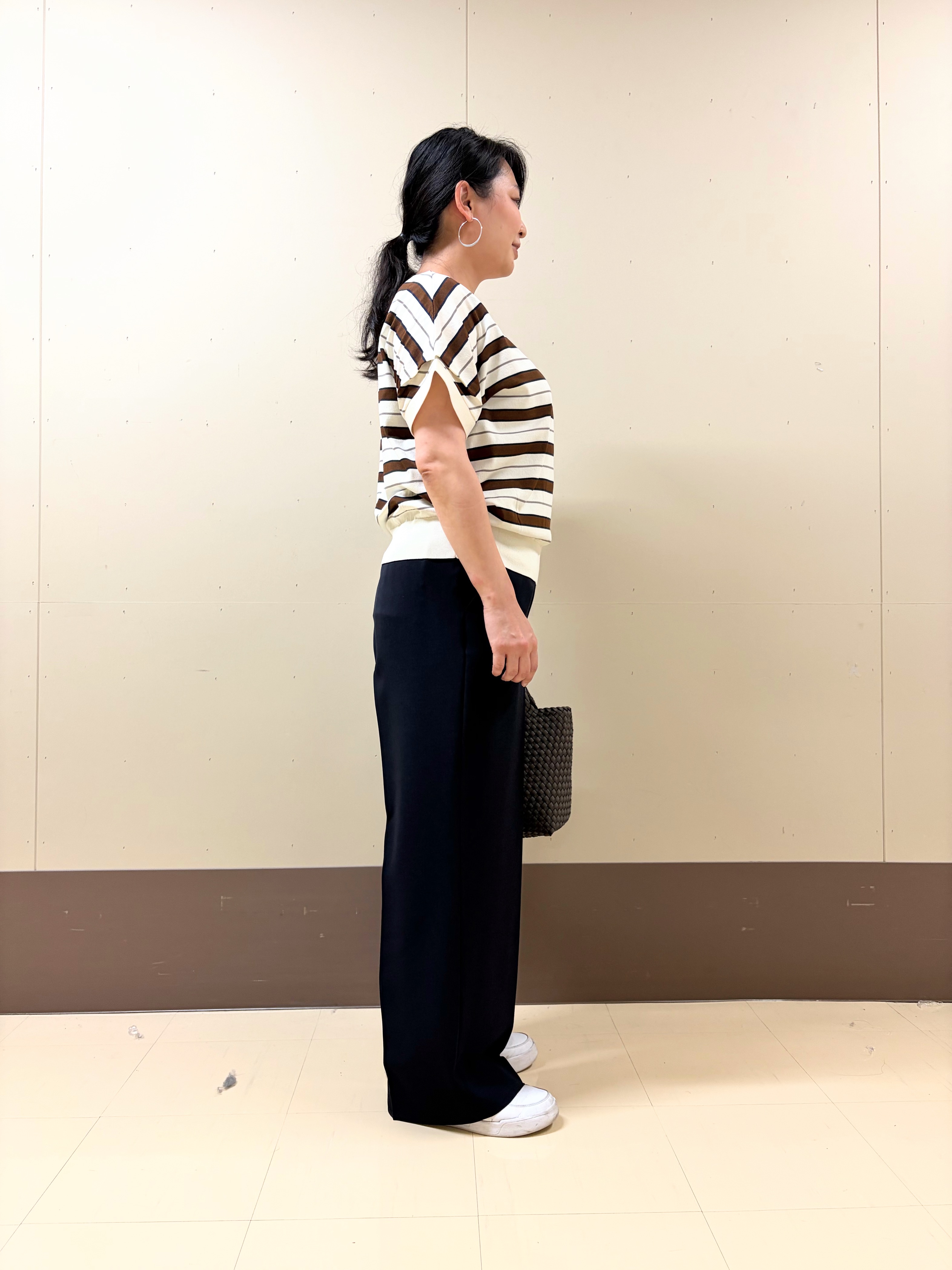 なおさんの「UNTITLED｜【肌に張り付かない/前後2WAY】ドライタッチコットンプルオーバー」を使ったコーディネート