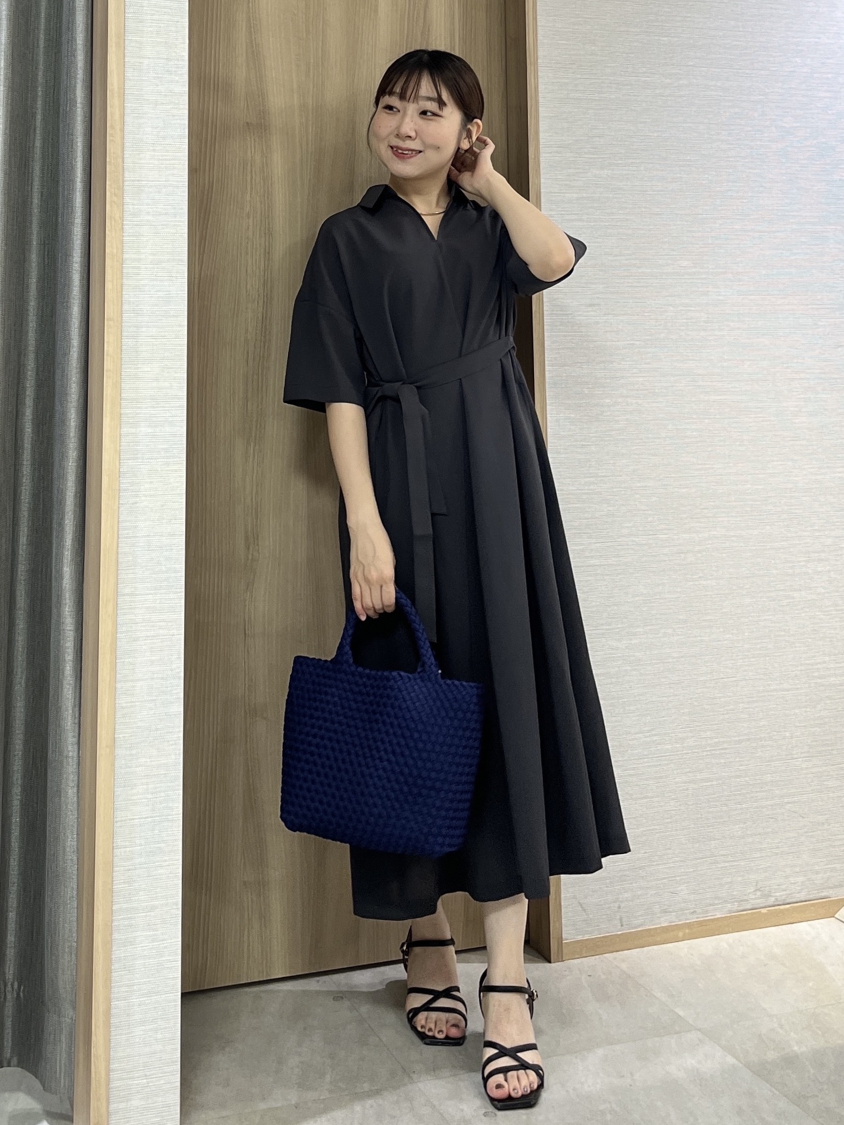 KAHOさんの「UNTITLED｜【UVカット/接触冷感/通気性】エアリークールワンピース」を使ったコーディネート