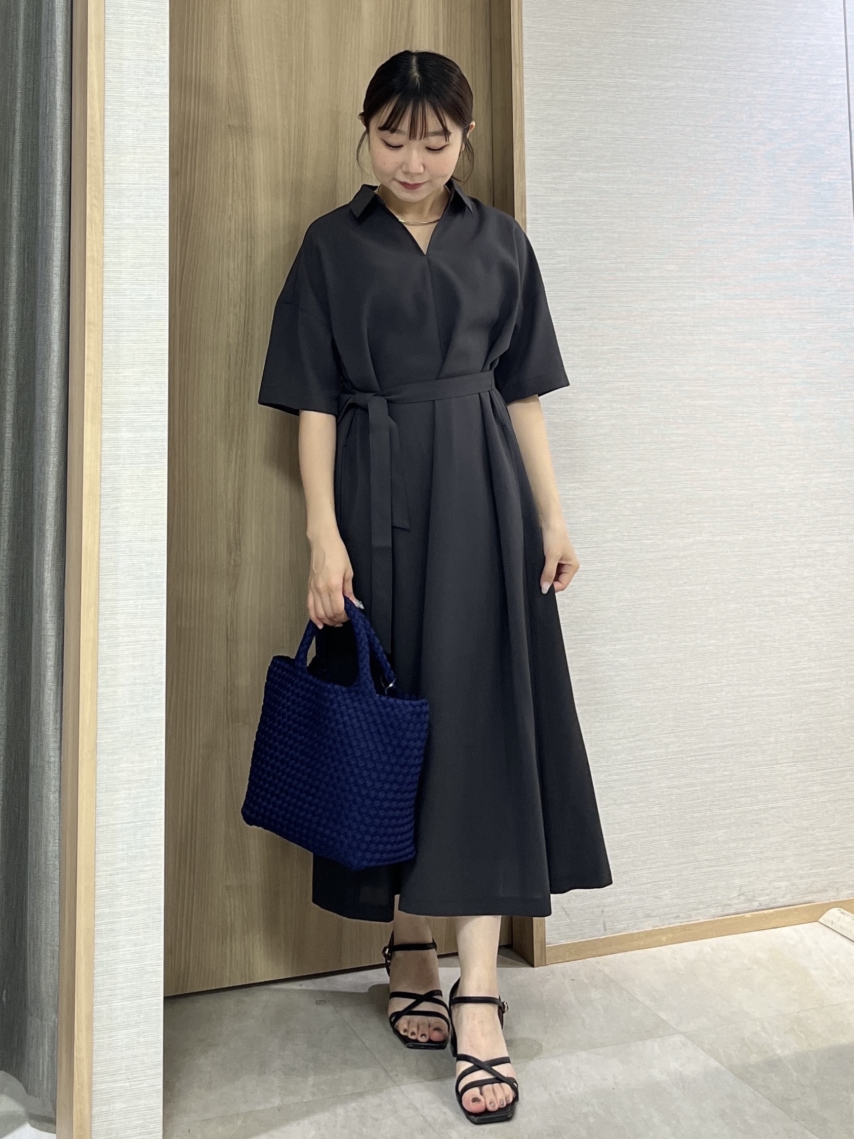 KAHOさんの「UNTITLED｜【UVカット/接触冷感/通気性】エアリークールワンピース」を使ったコーディネート
