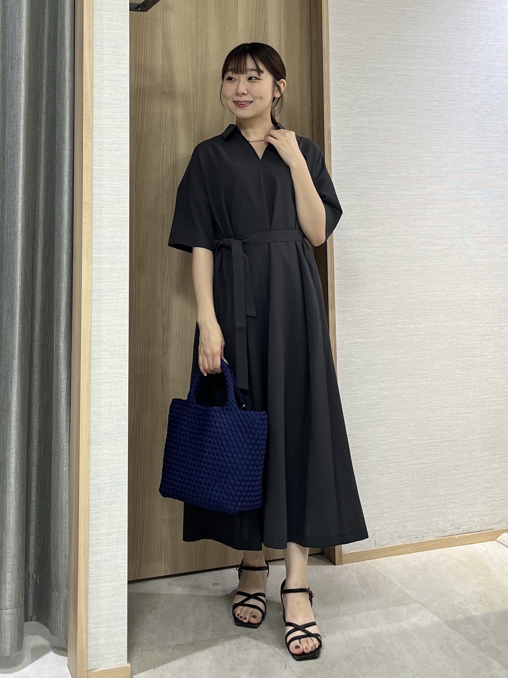 KAHOさんの「UNTITLED｜【UVカット/接触冷感/通気性】エアリークールワンピース」を使ったコーディネート