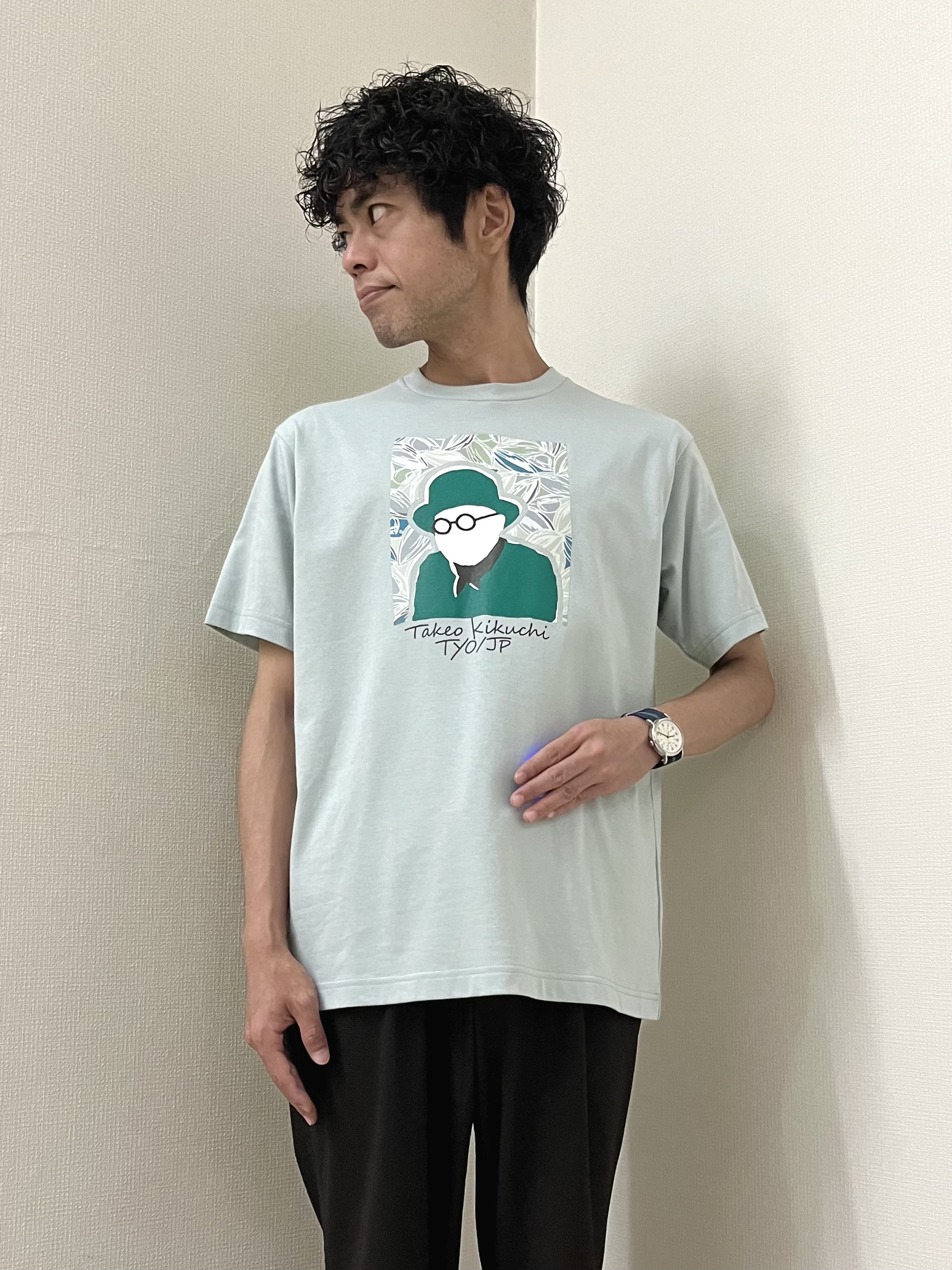 URAさんの「TAKEO KIKUCHI｜リップル小花シャツ」を使ったコーディネート
