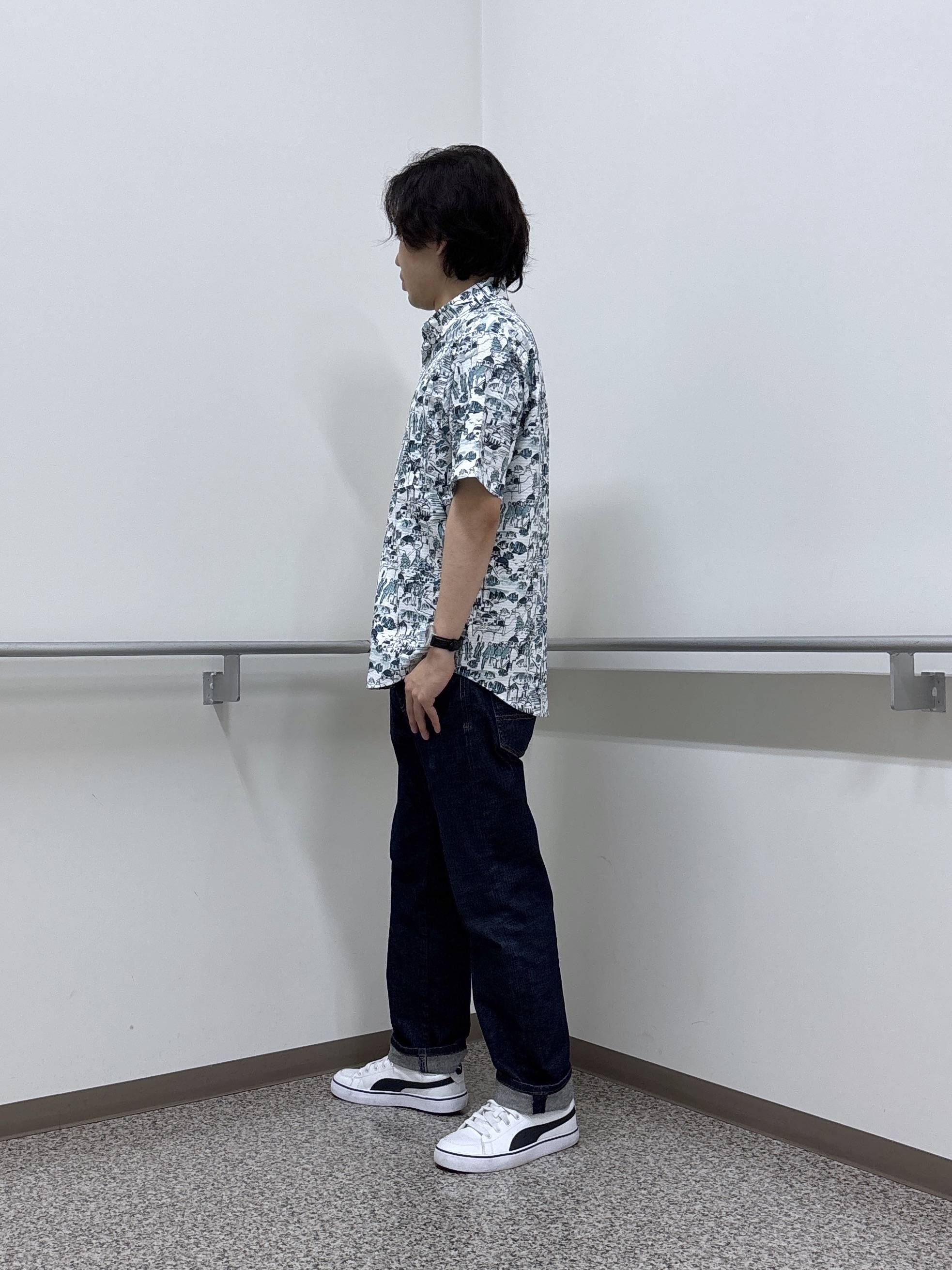 KEIさんの「TAKEO KIKUCHI｜【日本製】DotAir（R）リゾートプリント半袖シャツ」を使ったコーディネート