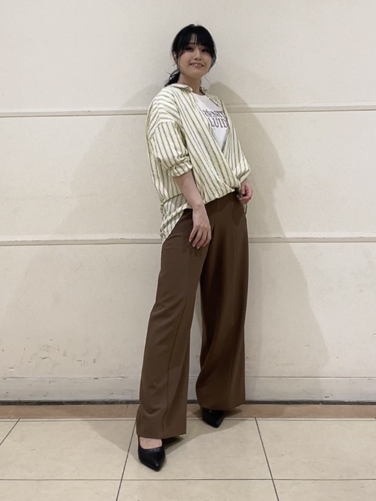 watanabeさんの「UNTITLED｜【接触冷感/防シワ/着る日傘】イージーワイドパンツ」を使ったコーディネート
