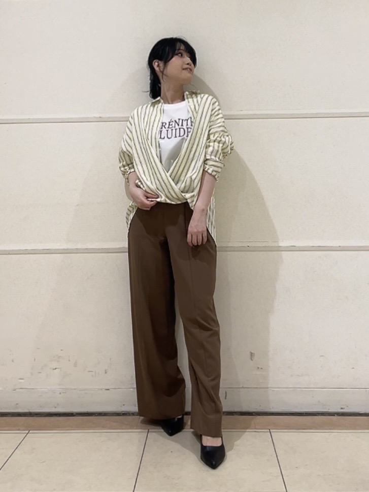 watanabeさんの「UNTITLED｜【接触冷感/防シワ/着る日傘】イージーワイドパンツ」を使ったコーディネート