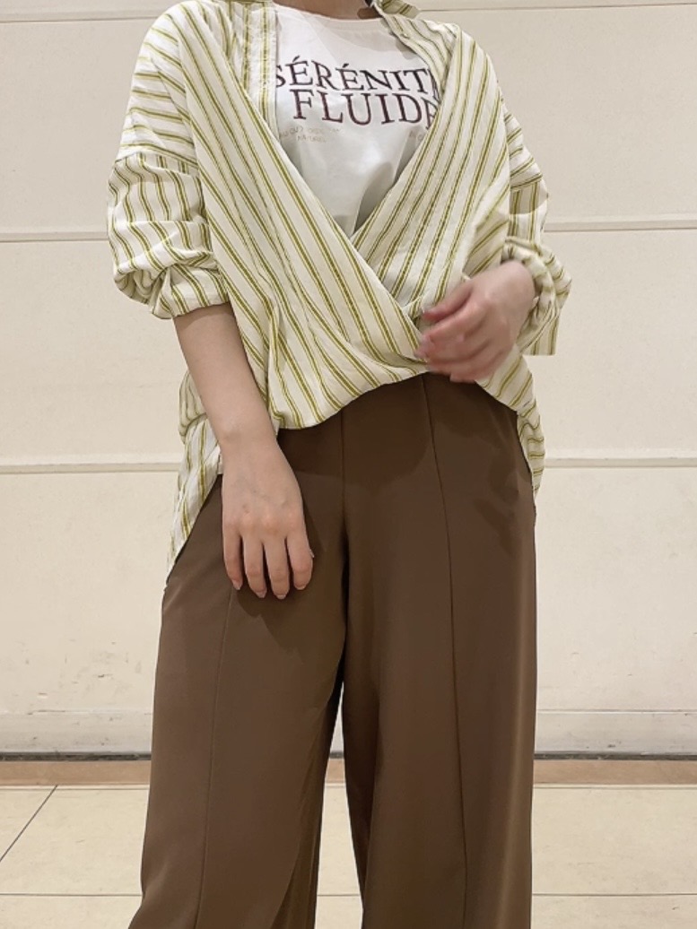 watanabeさんの「UNTITLED｜【接触冷感/防シワ/着る日傘】イージーワイドパンツ」を使ったコーディネート