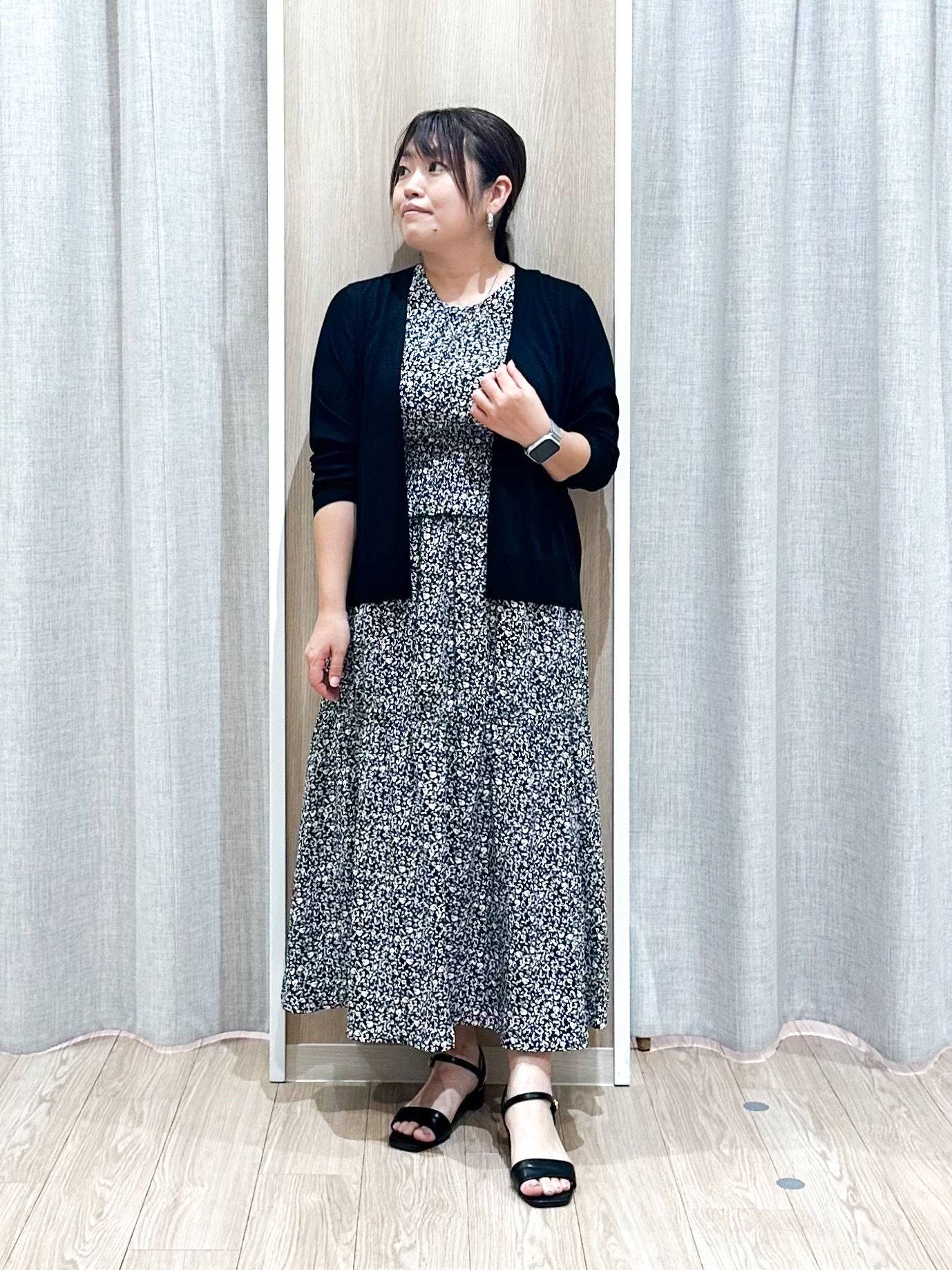 naoさんの「grove｜高評価！【接触冷感／UVカットetc】ベーシックショートカーディガン」を使ったコーディネート