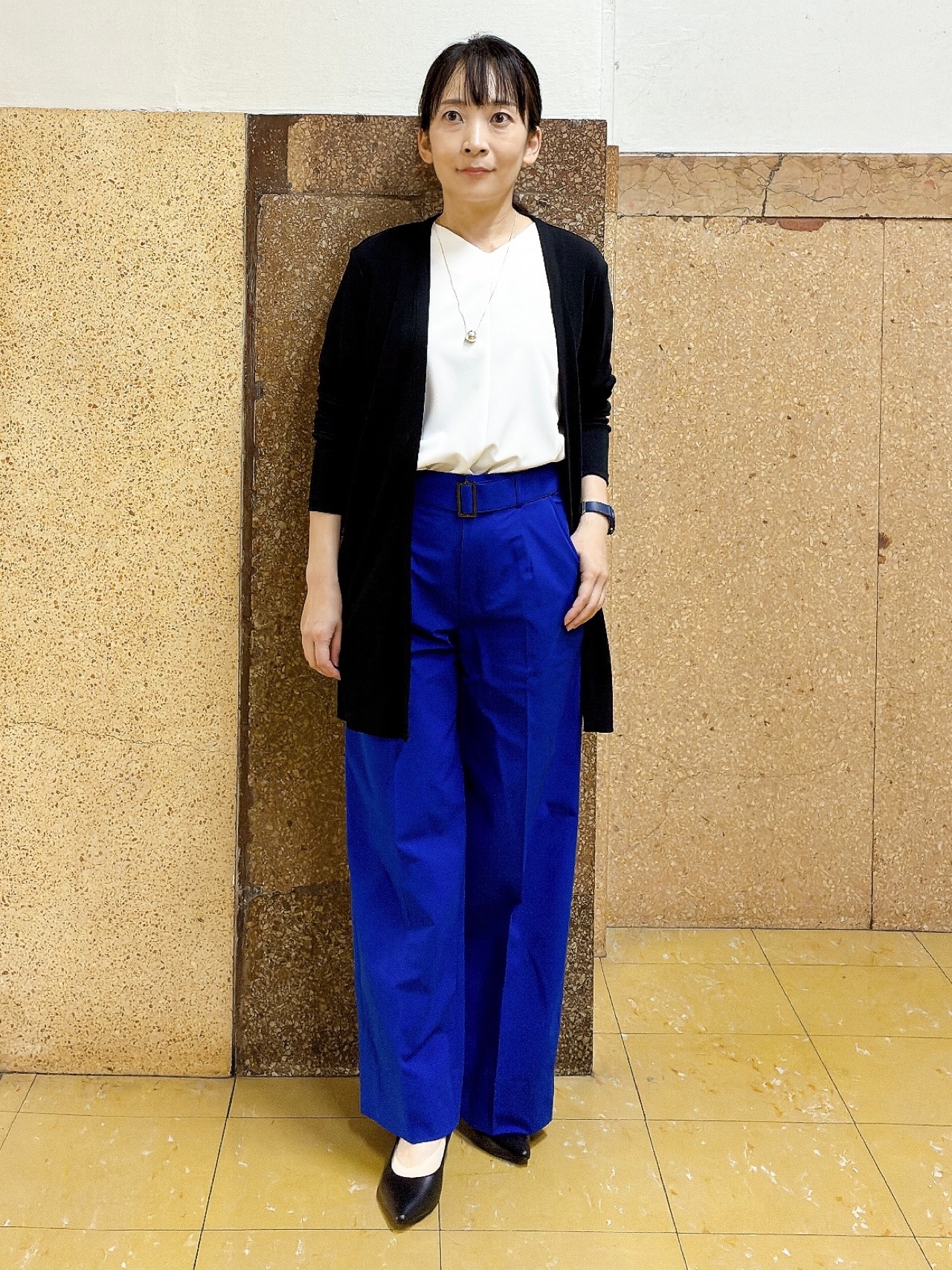 hattoriさんの「INDIVI｜【UVケア】着流しミドル丈カーディガンジャージ」を使ったコーディネート