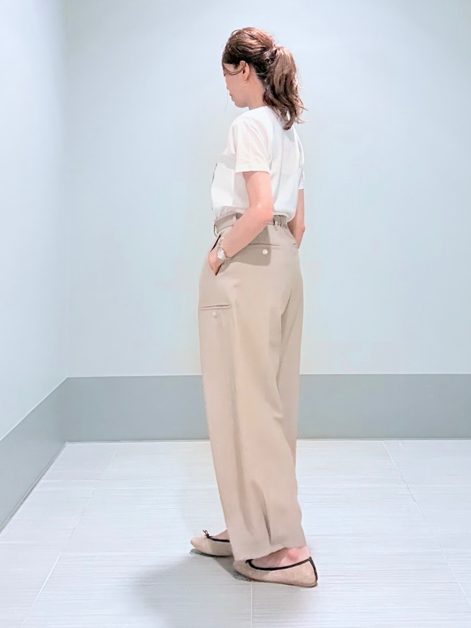 Yamaさんの「DRESSTERIOR｜【別注】マリリンモンロー/モノトーンプリントTシャツ」を使ったコーディネート