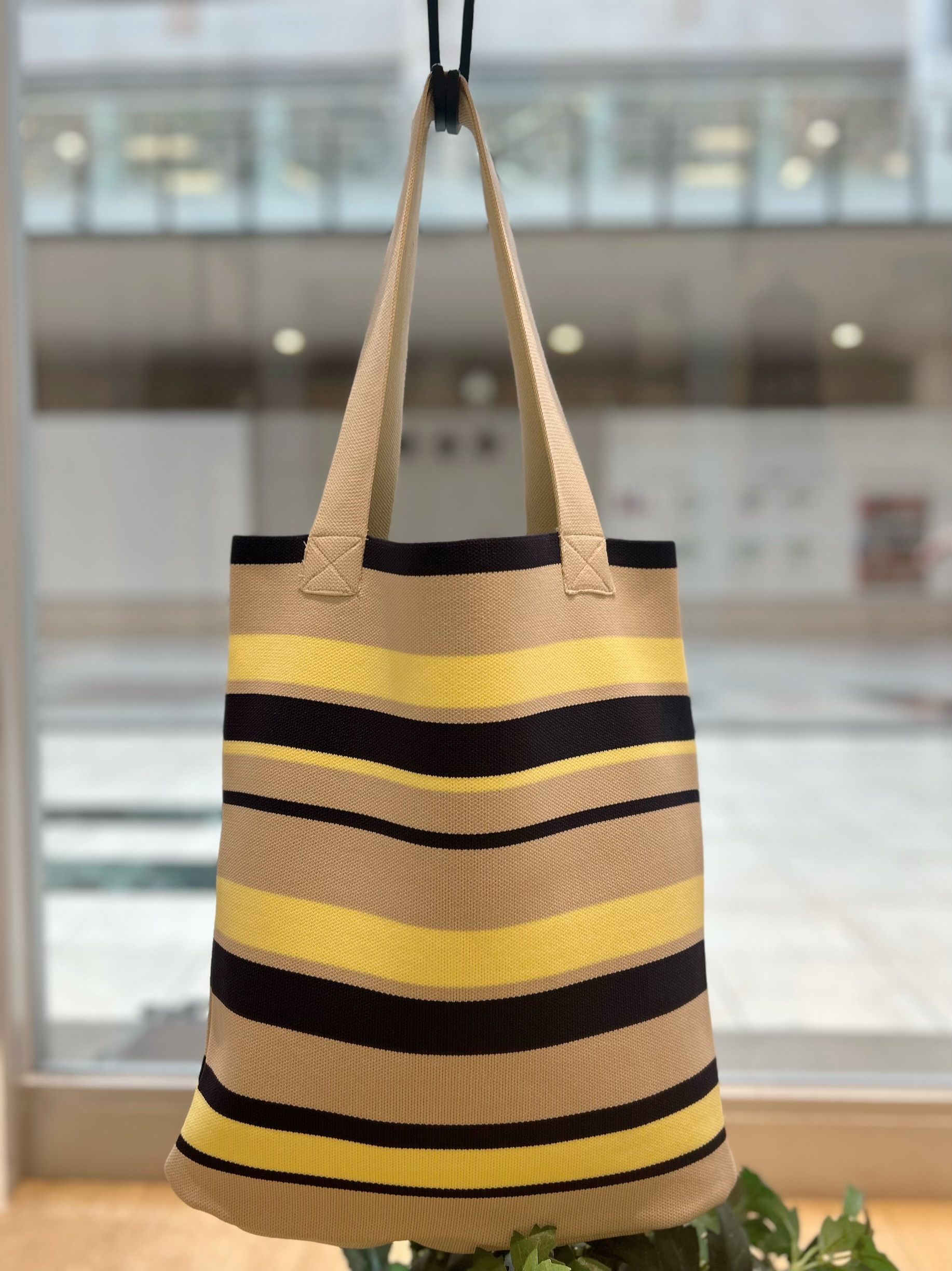 YOUKOさんの「Dessin｜【マシンウォッシャブル・A4収納可】ランダムボーダーニットBAG」を使ったコーディネート