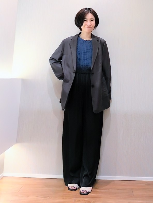 ミズタさんの「UNTITLED｜【程よいシアー感/洗える】エアリーバイオジャケット」を使ったコーディネート