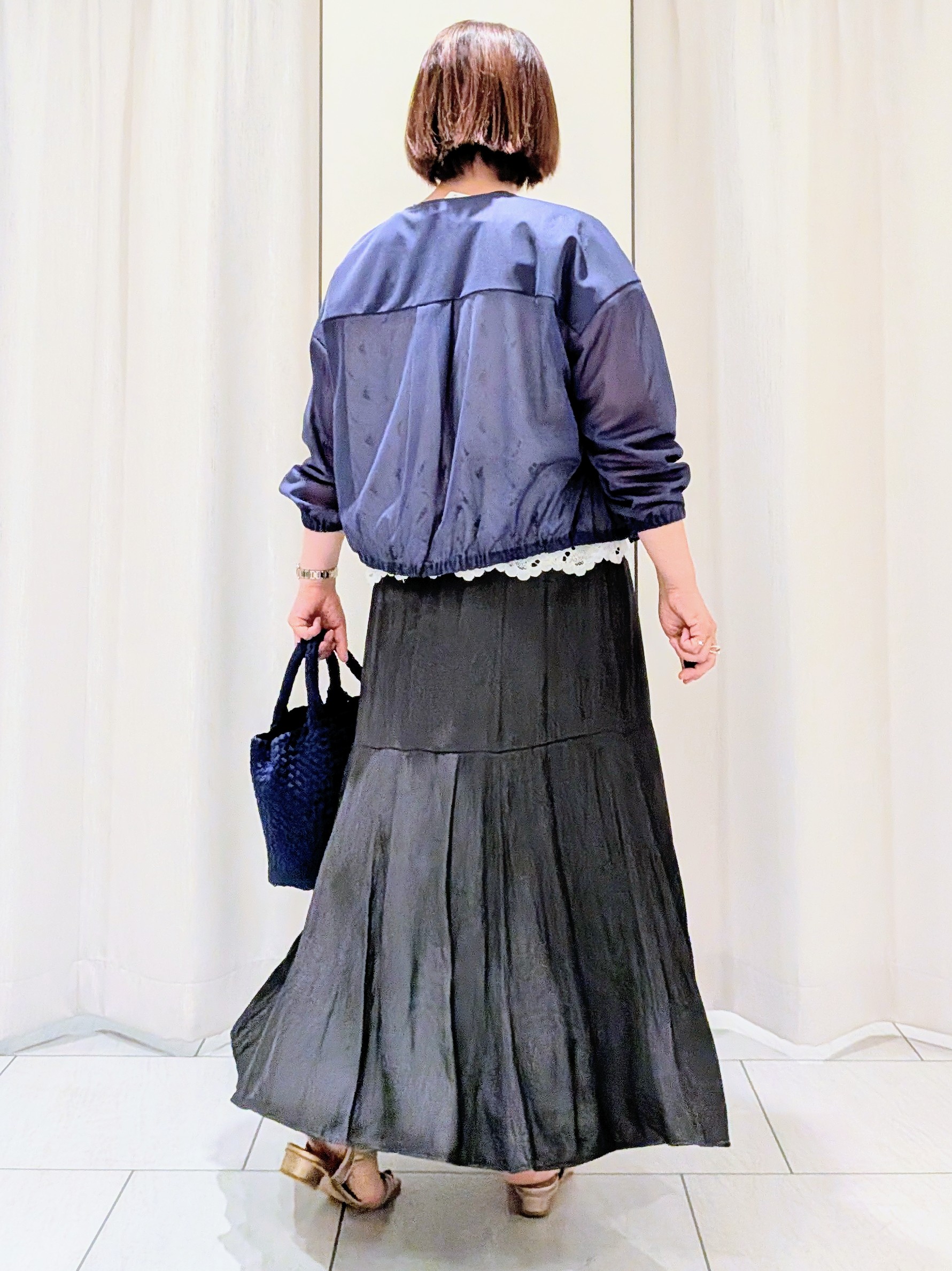 Onumaさんの「UNTITLED｜トリコットシアーブラウス」を使ったコーディネート