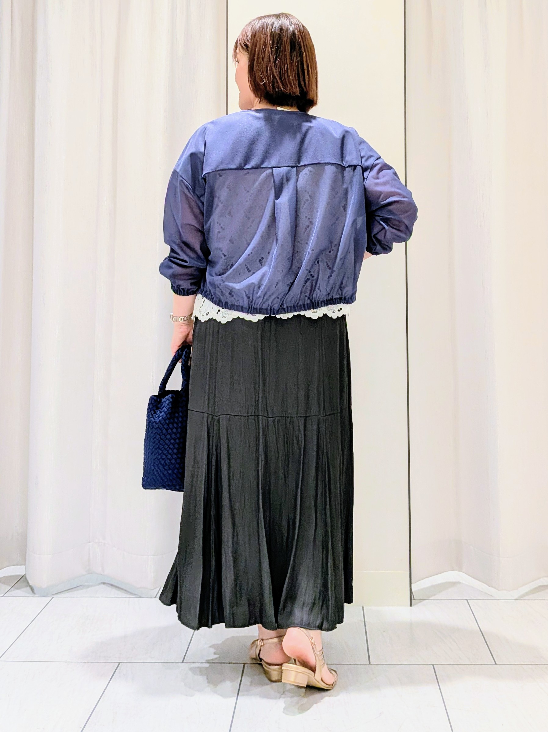 Onumaさんの「UNTITLED｜トリコットシアーブラウス」を使ったコーディネート