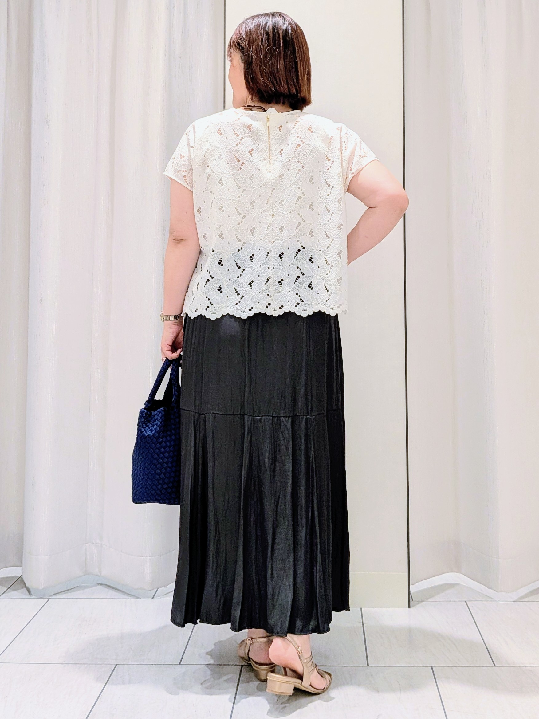 Onumaさんの「UNTITLED｜トリコットシアーブラウス」を使ったコーディネート