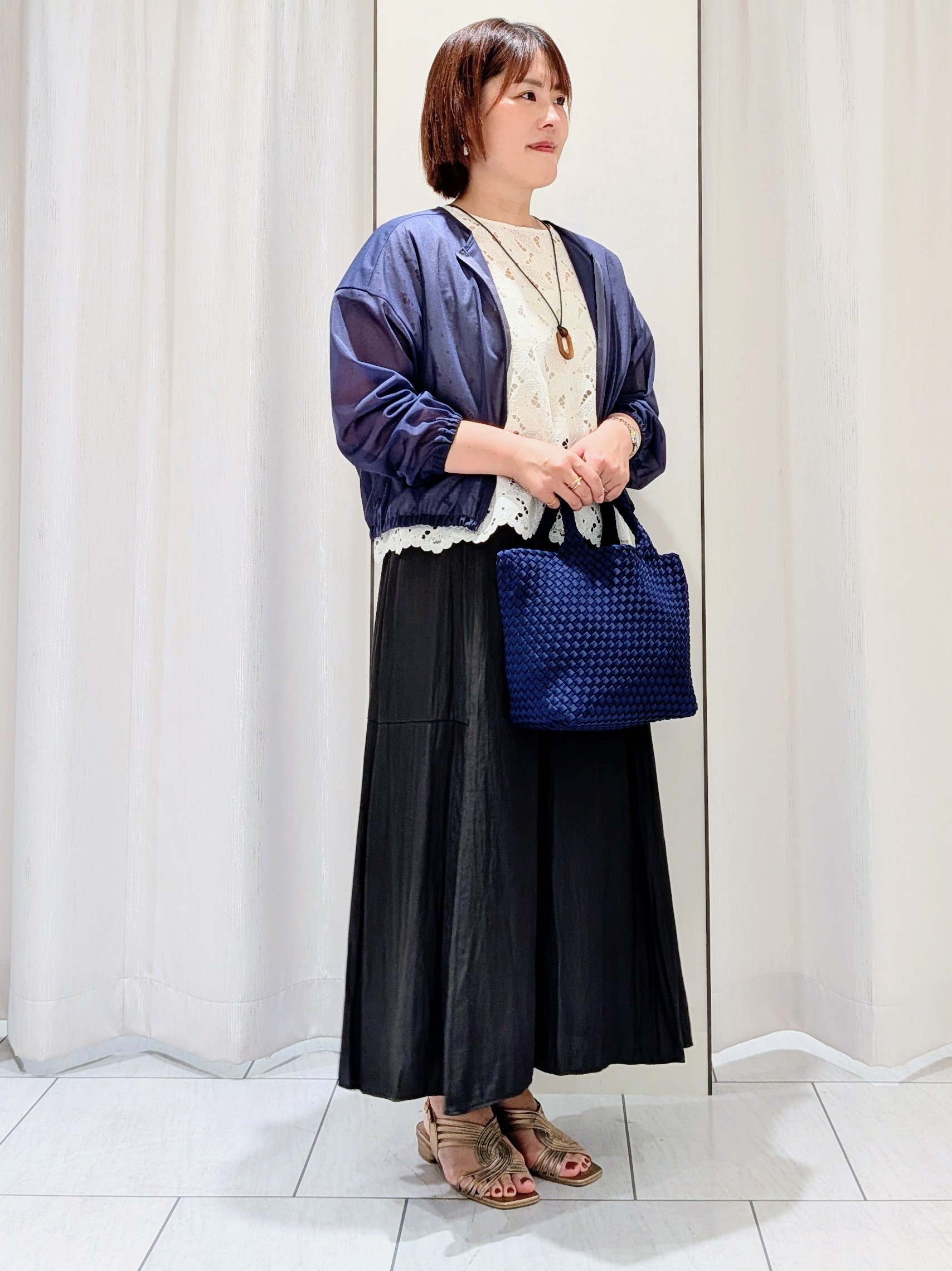 Onumaさんの「UNTITLED｜トリコットシアーブラウス」を使ったコーディネート
