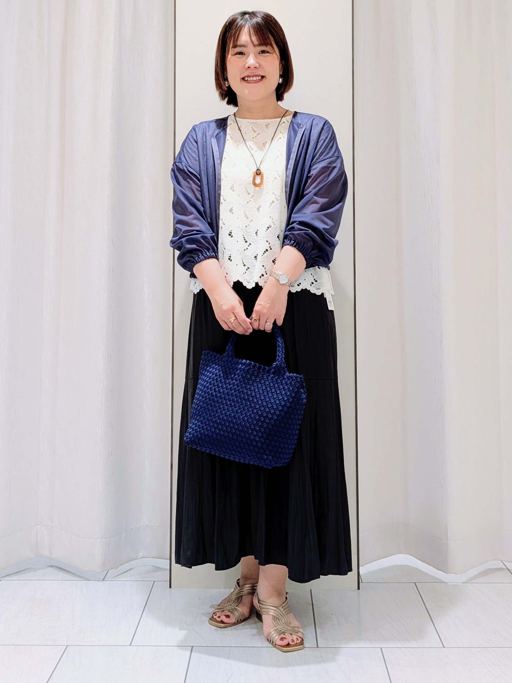 Onumaさんの「UNTITLED｜トリコットシアーブラウス」を使ったコーディネート