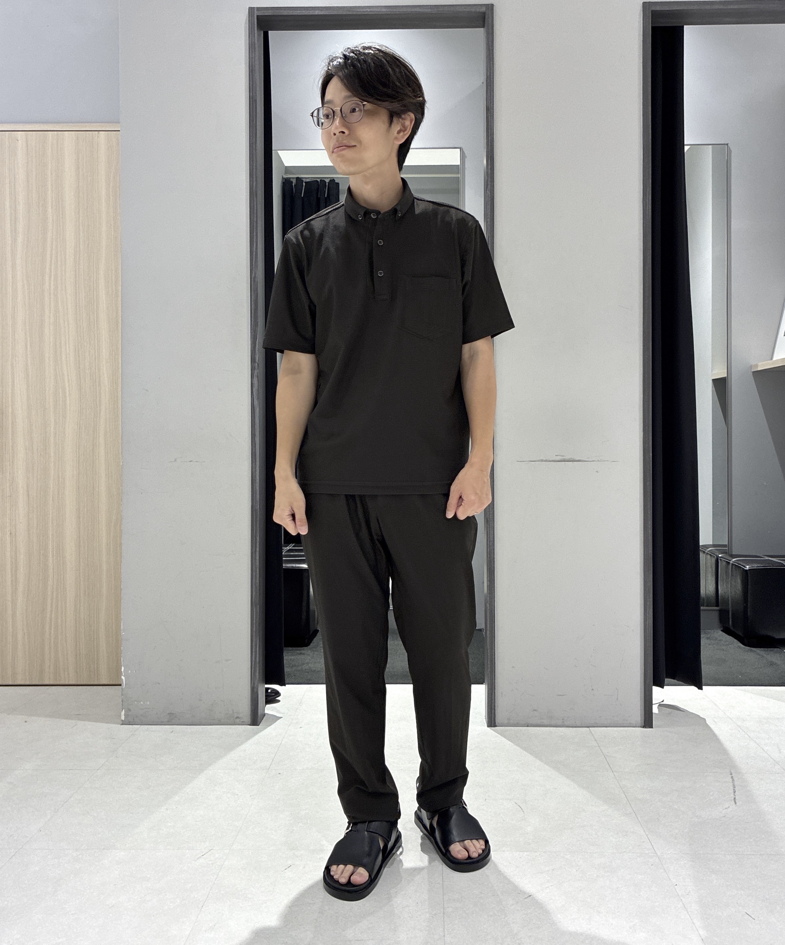 わいずみさんの「TAKEO KIKUCHI｜【通気性】AIR TOOL ポロシャツ」を使ったコーディネート
