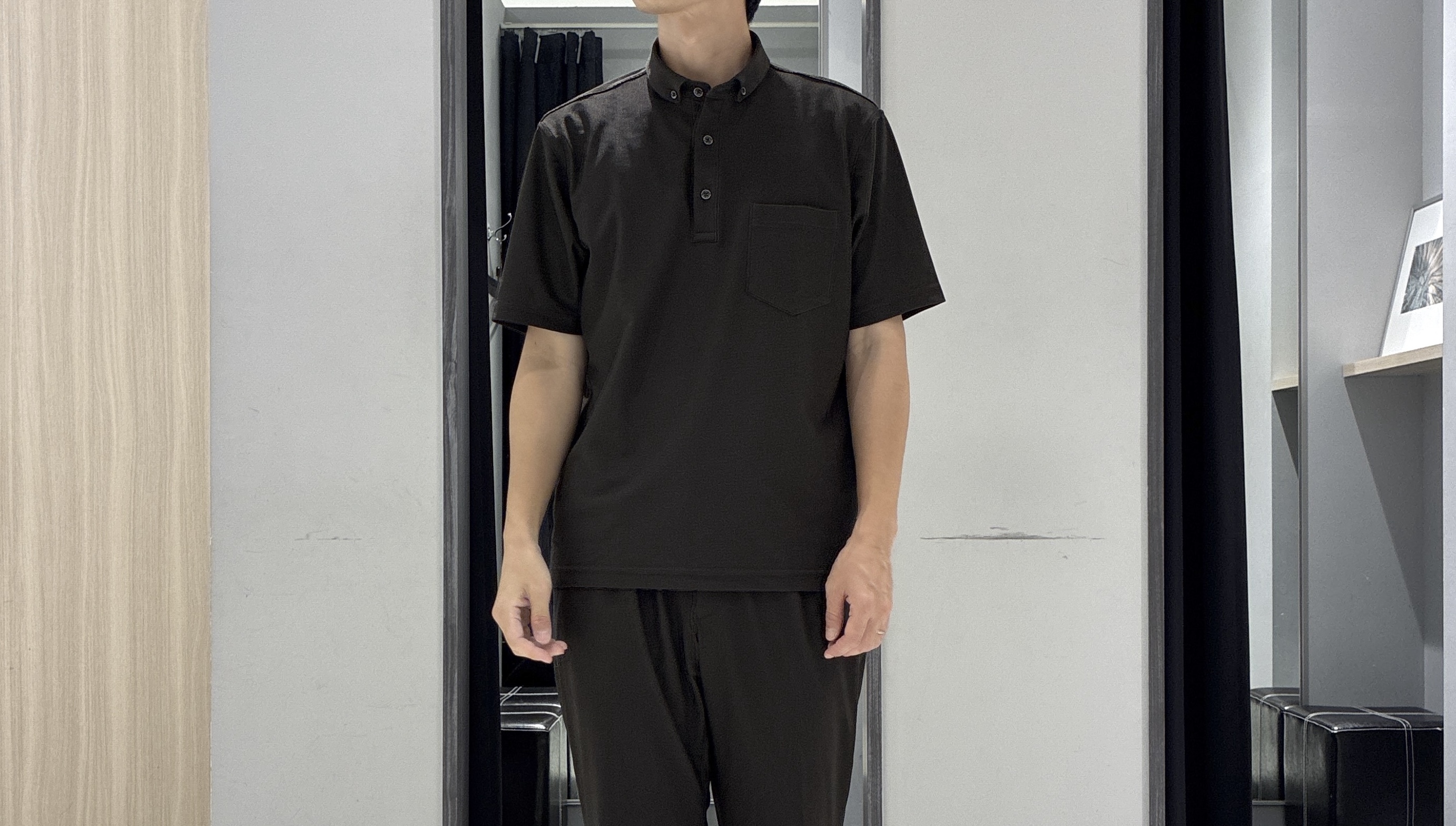 わいずみさんの「TAKEO KIKUCHI｜【通気性】AIR TOOL ポロシャツ」を使ったコーディネート