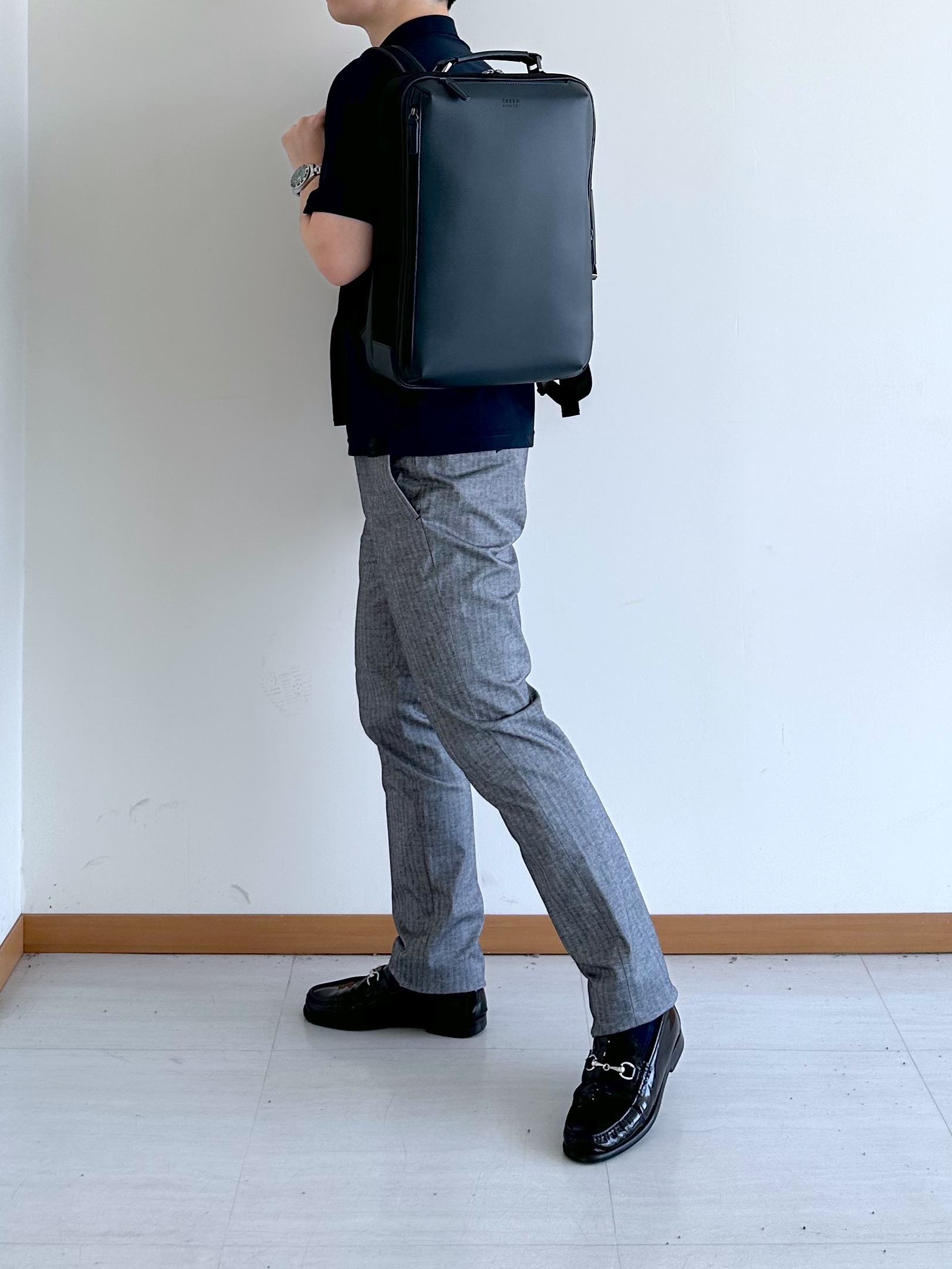 イッシーさんの「TAKEO KIKUCHI｜AIRTOOL ポロシャツ」を使ったコーディネート