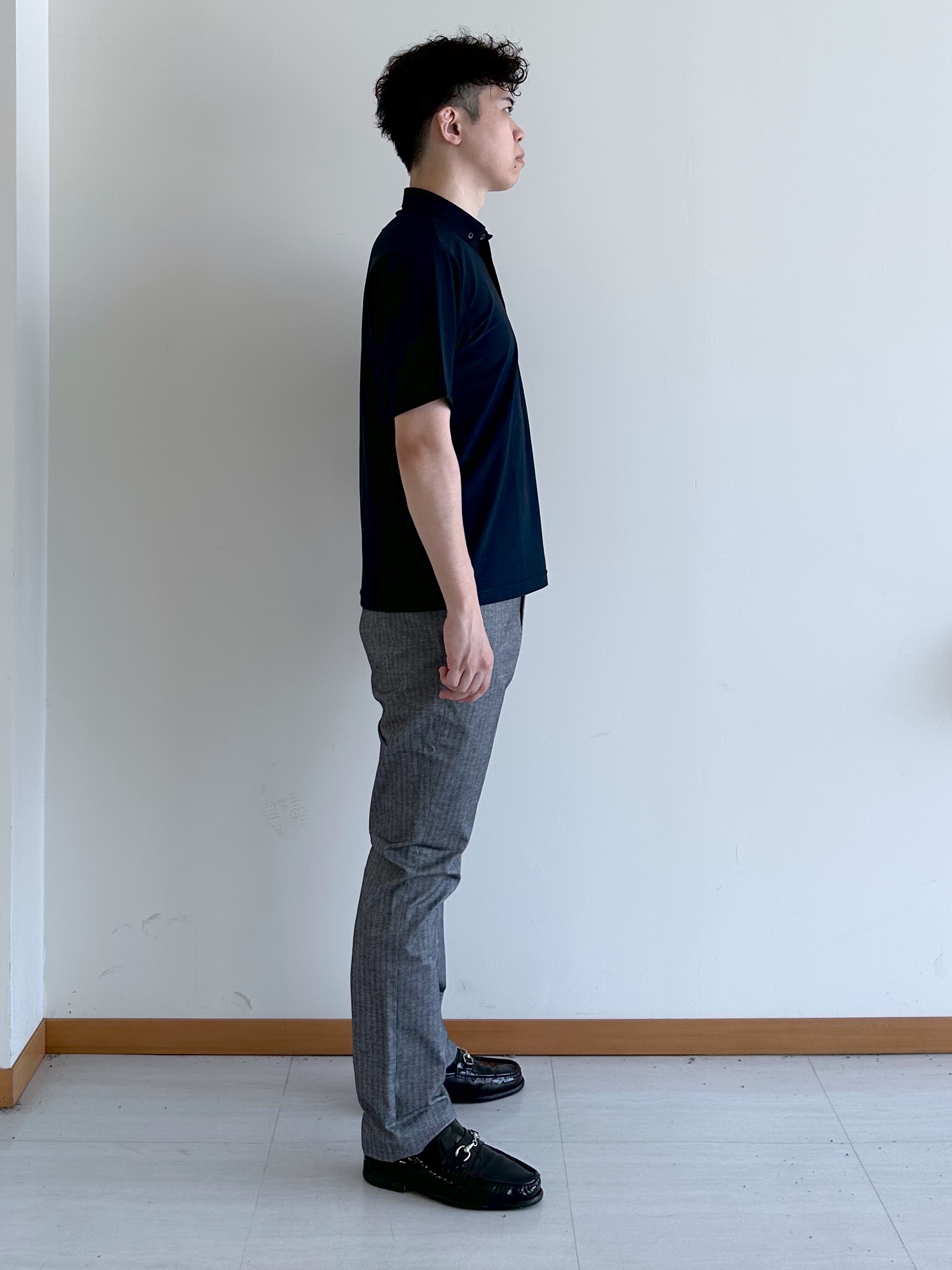 イッシーさんの「TAKEO KIKUCHI｜AIRTOOL ポロシャツ」を使ったコーディネート