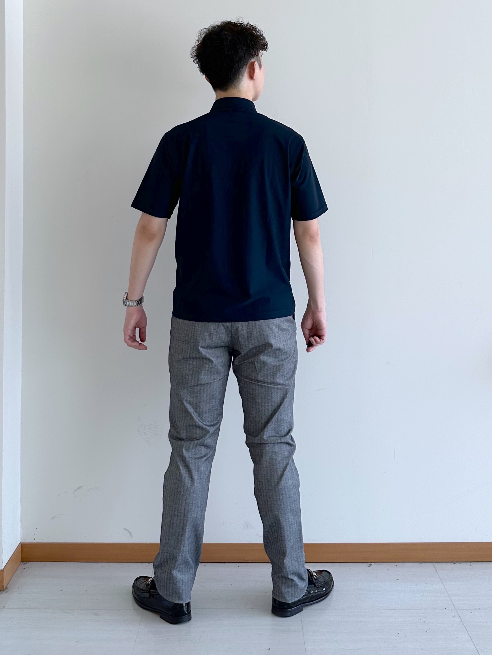 イッシーさんの「TAKEO KIKUCHI｜AIRTOOL ポロシャツ」を使ったコーディネート