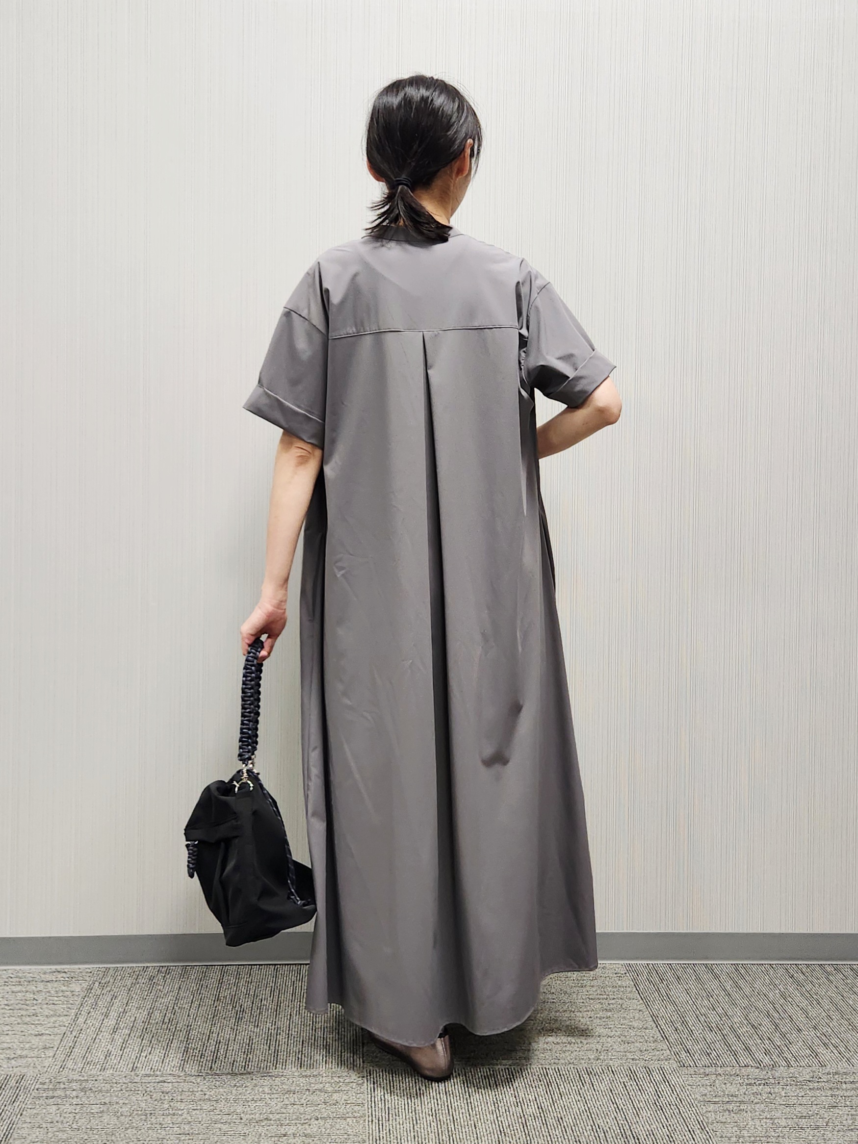 naraさんの「Dessin｜【接触冷感/UVカット】バンドカラーワンピース」を使ったコーディネート
