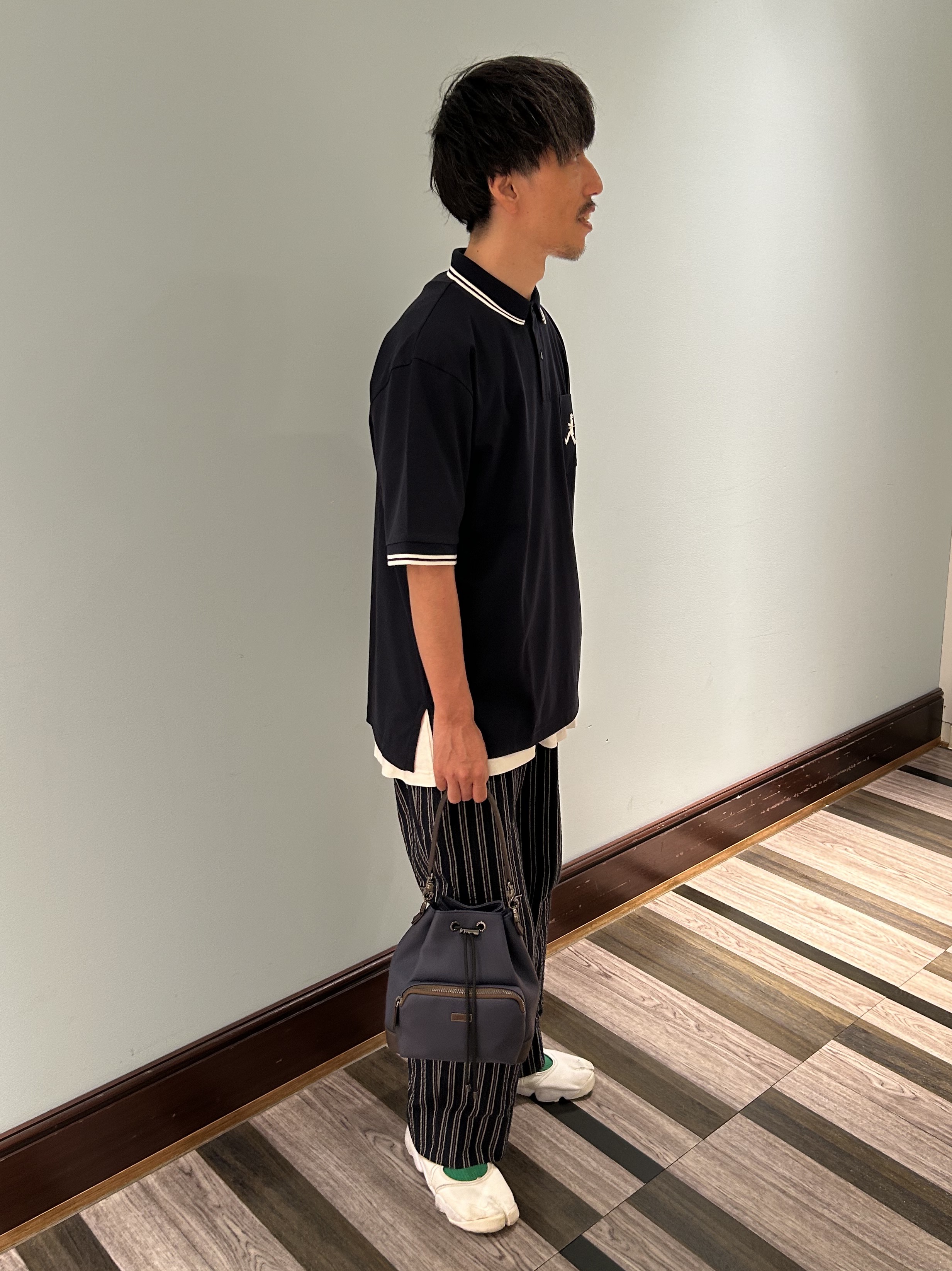 uchihiroさんの「TAKEO KIKUCHI｜【BOWLER HAT LABEL】アイスクリアコットン ボーラーハットウォーカー ポロシャツ」を使ったコーディネート