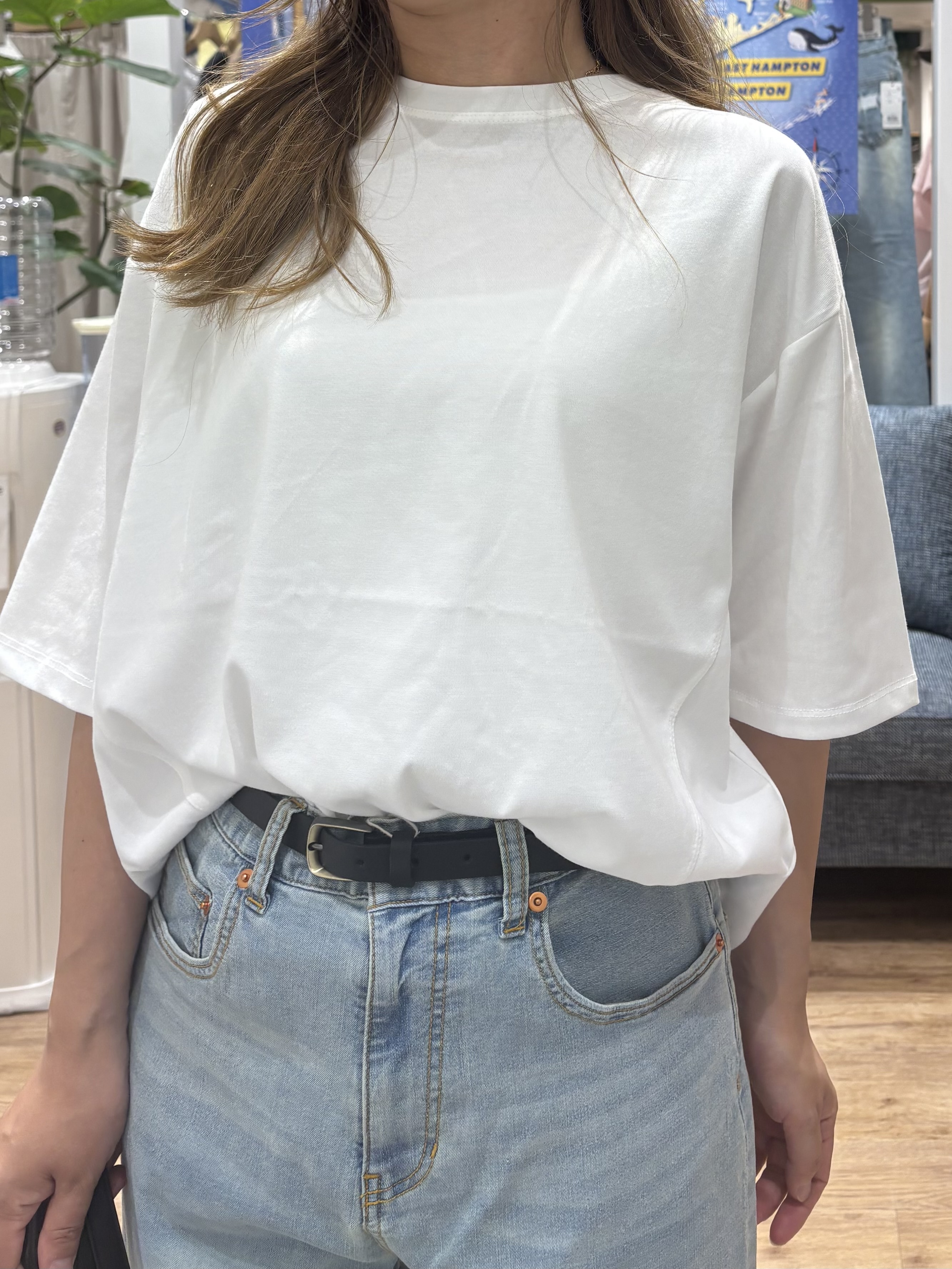 yuinaさんの「Dessin｜【UVカット/接触冷感】プレーティングTシャツ」を使ったコーディネート