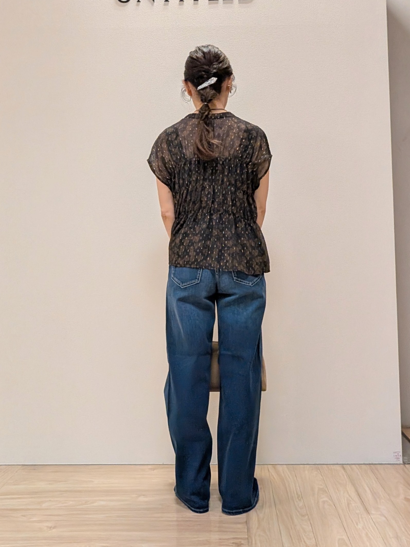 Rieさんの「UNTITLED｜ヴィンテージドットブラウス」を使ったコーディネート