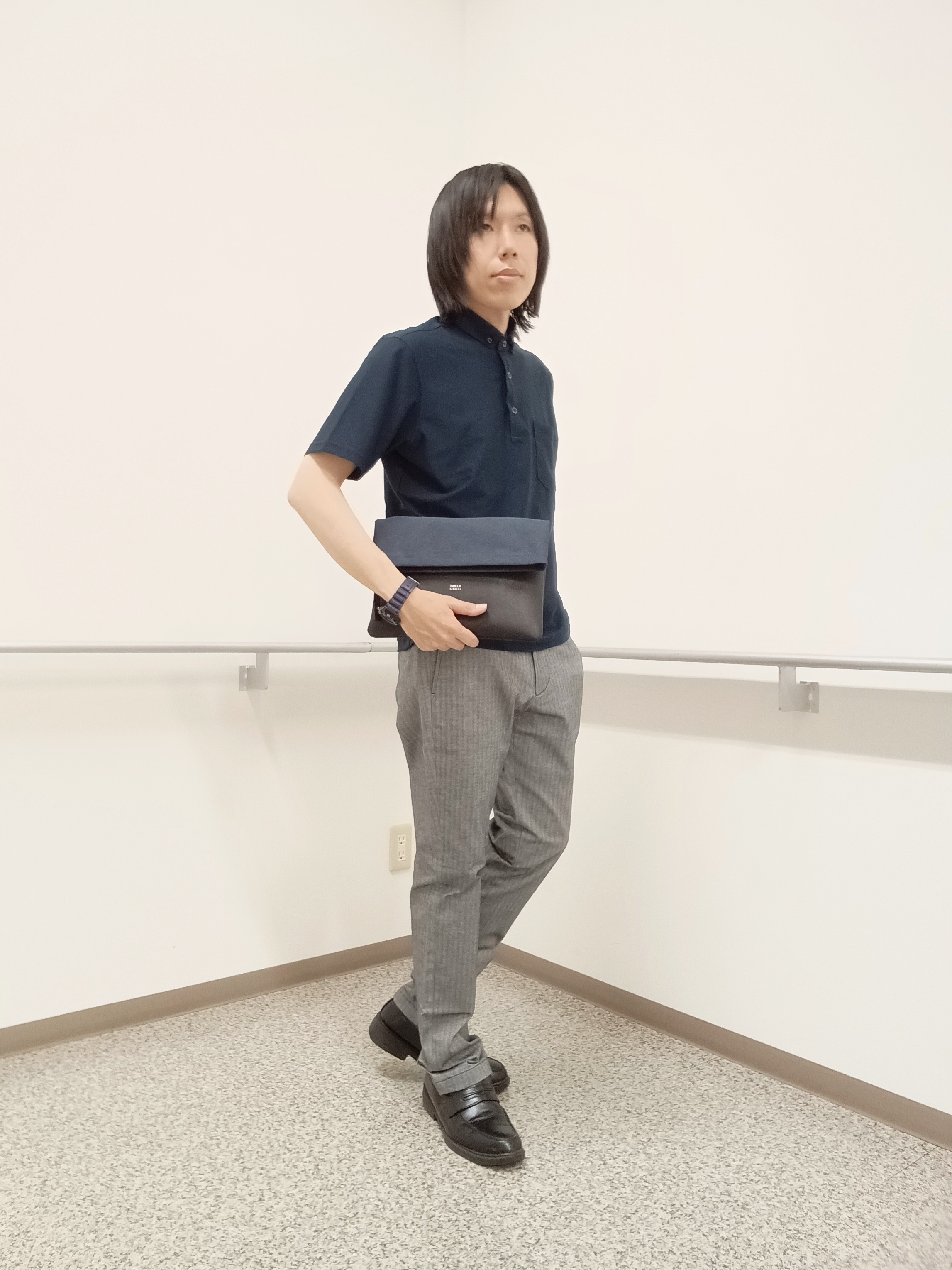 moritaさんの「TAKEO KIKUCHI｜AIRTOOL ポロシャツ」を使ったコーディネート