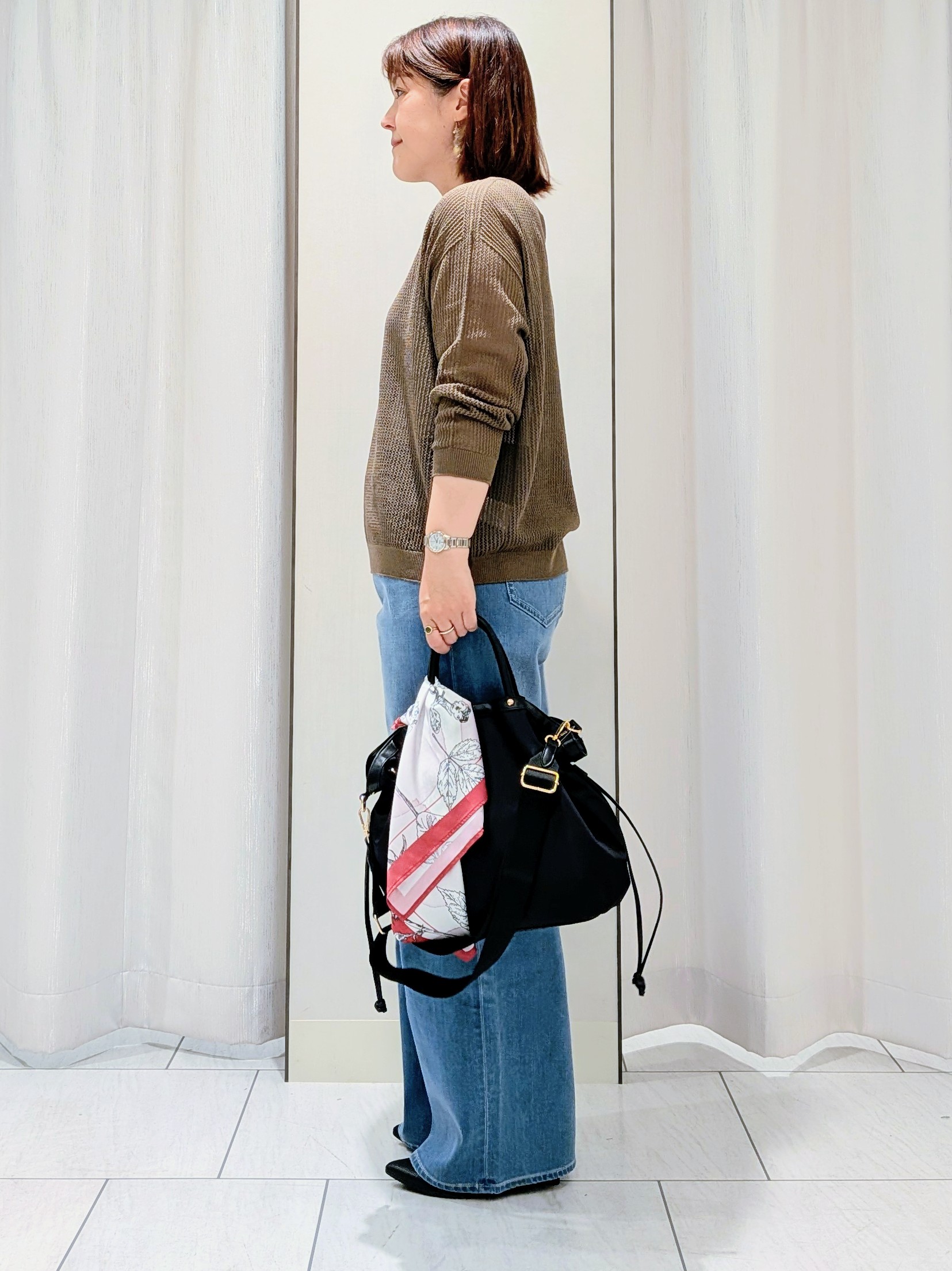 Onumaさんの「UNTITLED｜シアーメッシュニット」を使ったコーディネート