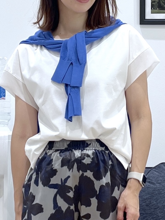 canaさんの「Dessin｜【UVカット/接触冷感】美光沢カットソー」を使ったコーディネート
