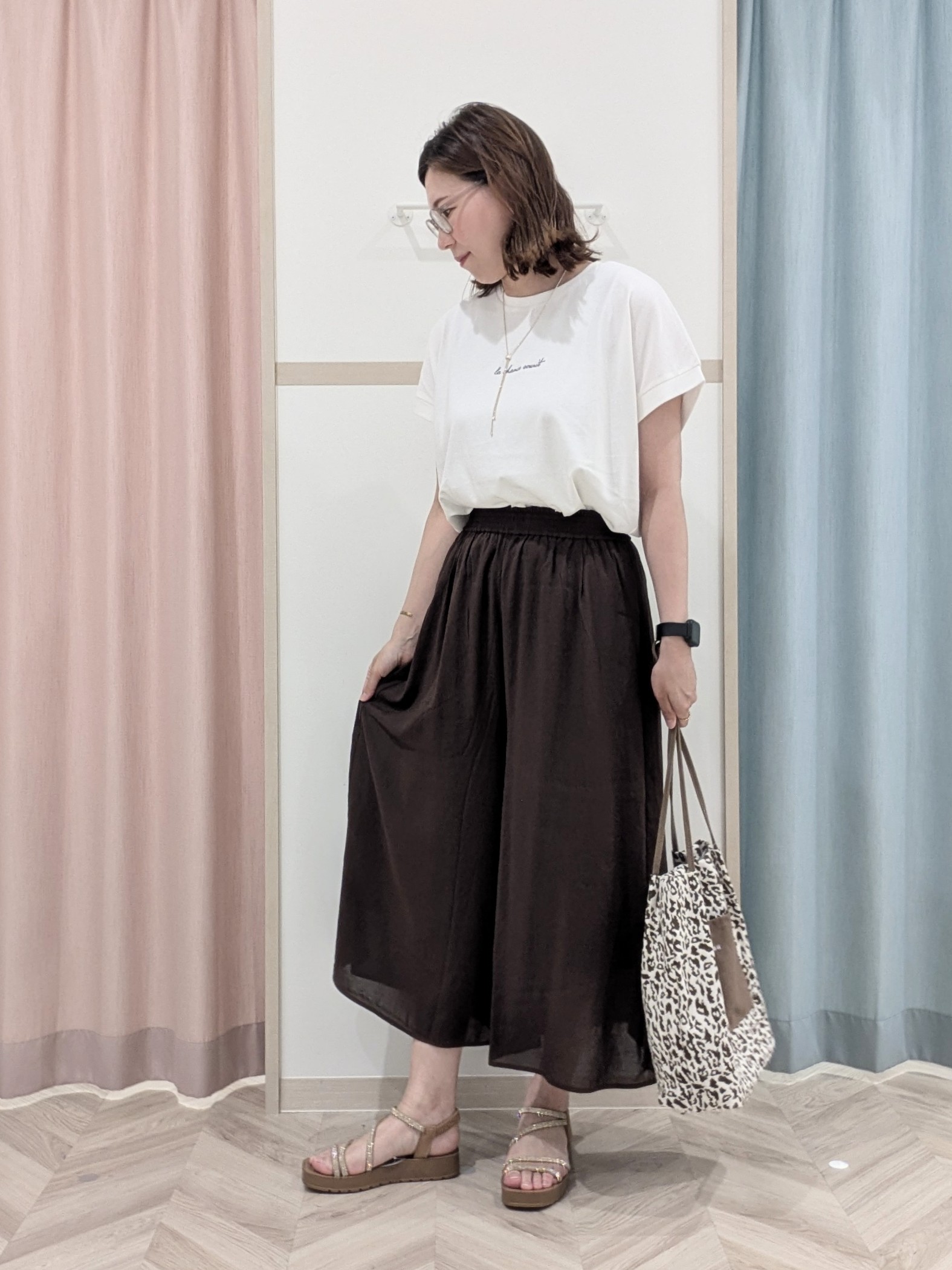 miyuさんの「SHOO･LA･RUE｜【洗濯機可/選べる6色】ナチュラルな風合いが魅力 ゆったり楊柳シアードルマンブラウス」を使ったコーディネート