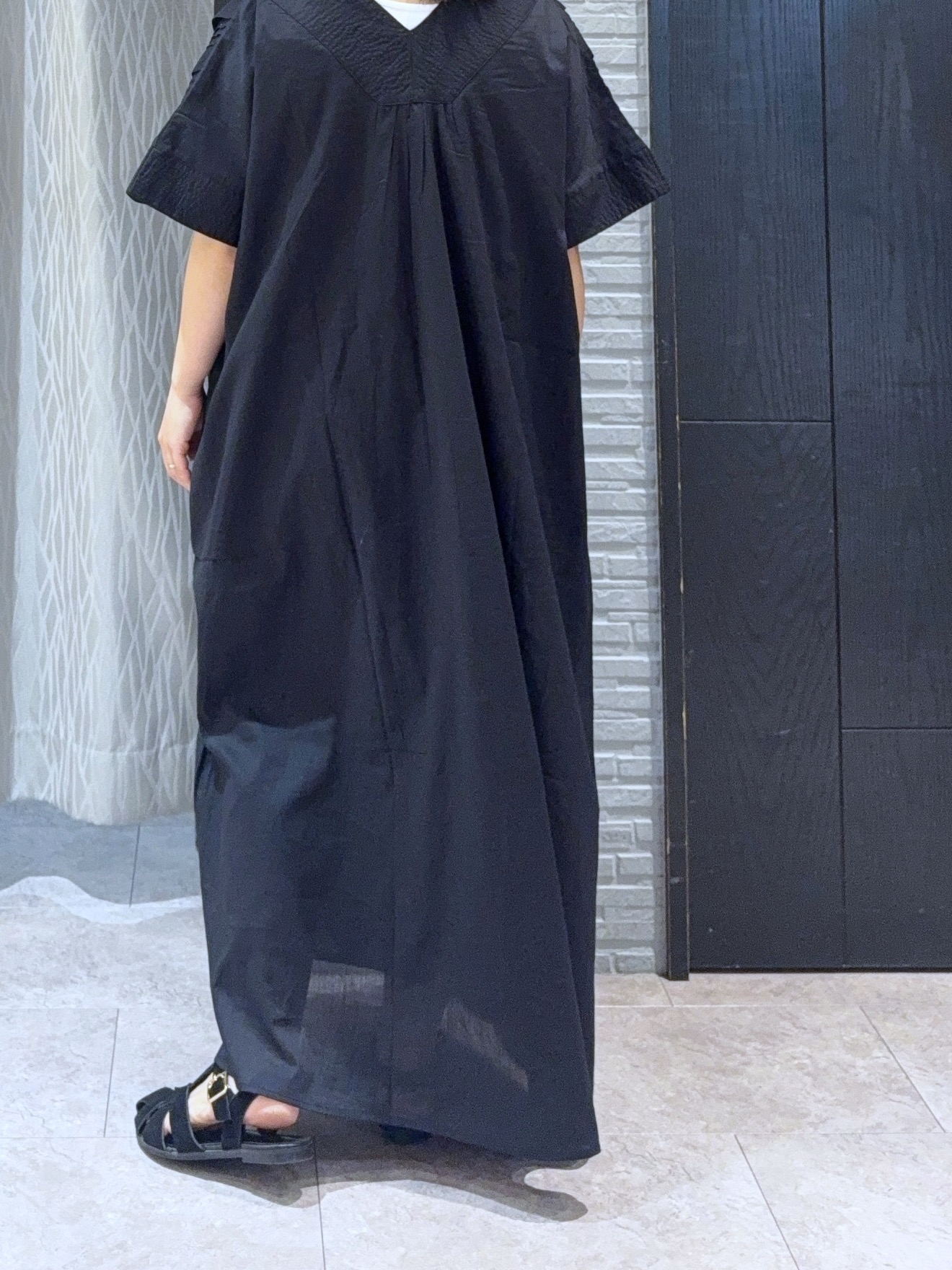 chさんの「THE SHOP TK｜ゆるラク カフタン風ロングワンピース」を使ったコーディネート