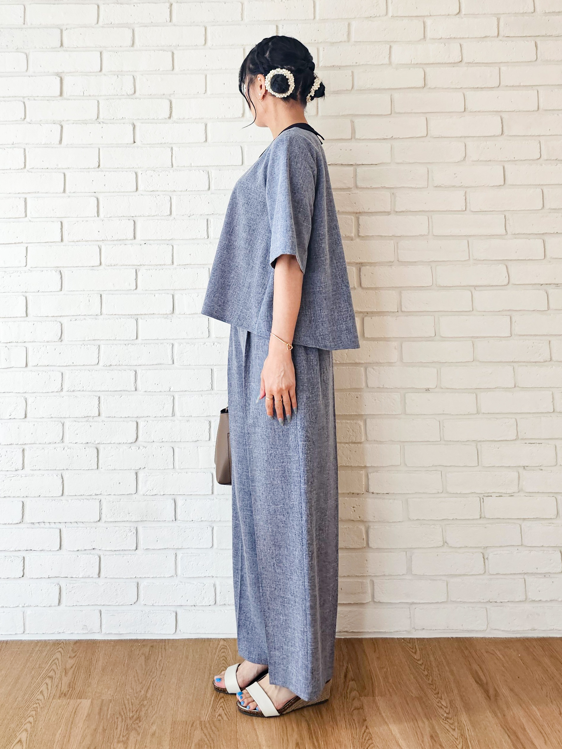 ゆゆさんの「SHOO･LA･RUE｜片手ではけるサンダル　シューダル26SS」を使ったコーディネート