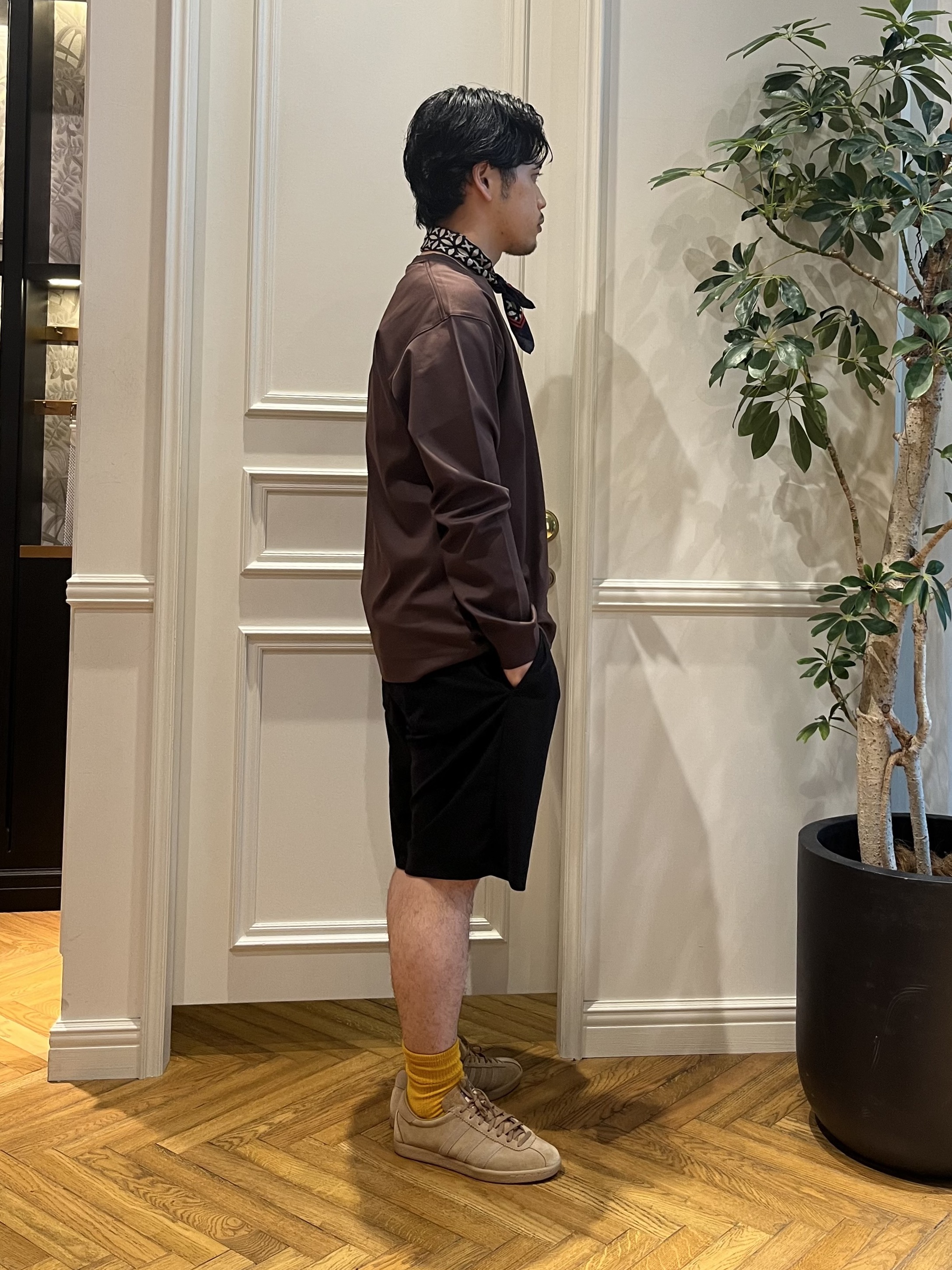 Tokuさんの「DRESSTERIOR｜【接触冷感／抗菌防臭／消臭】ICE CLEAR COTTON クルーネックロンT」を使ったコーディネート