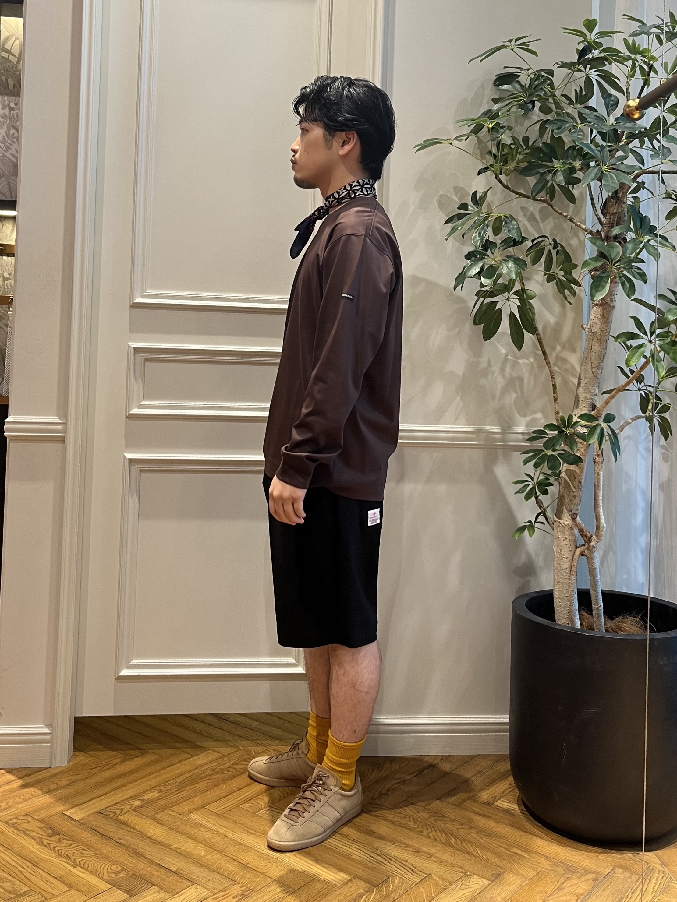 Tokuさんの「DRESSTERIOR｜【接触冷感／抗菌防臭／消臭】ICE CLEAR COTTON クルーネックロンT」を使ったコーディネート