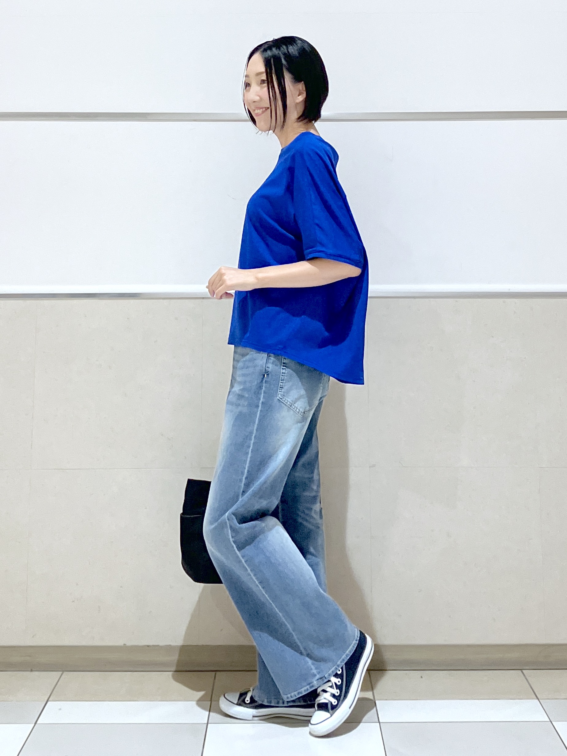 eriko さんの「Dessin｜【汗シミ防止/UVカット】ドルマンスリーブ プルオーバー」を使ったコーディネート