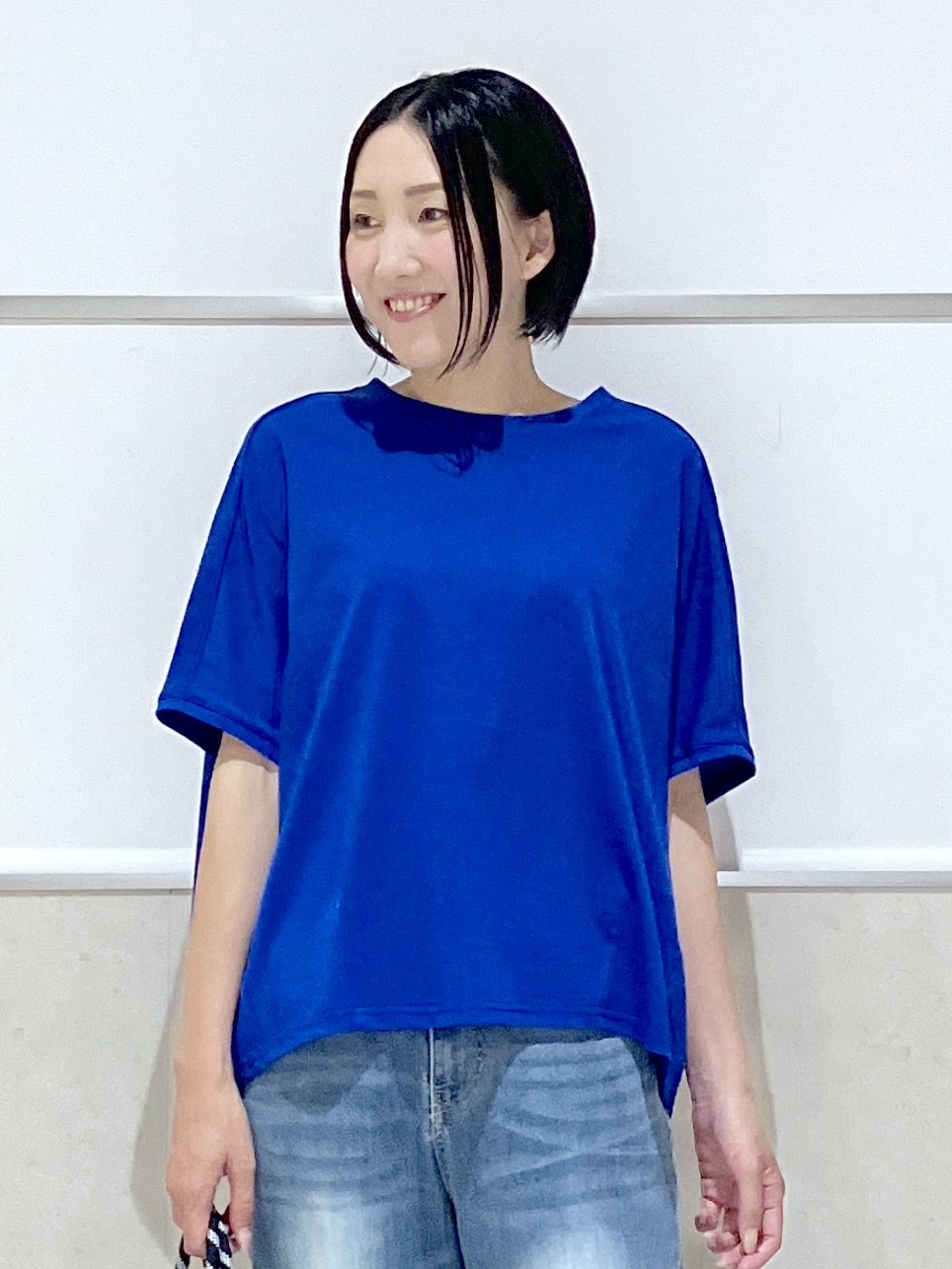 eriko さんの「Dessin｜【汗シミ防止/UVカット】ドルマンスリーブ プルオーバー」を使ったコーディネート