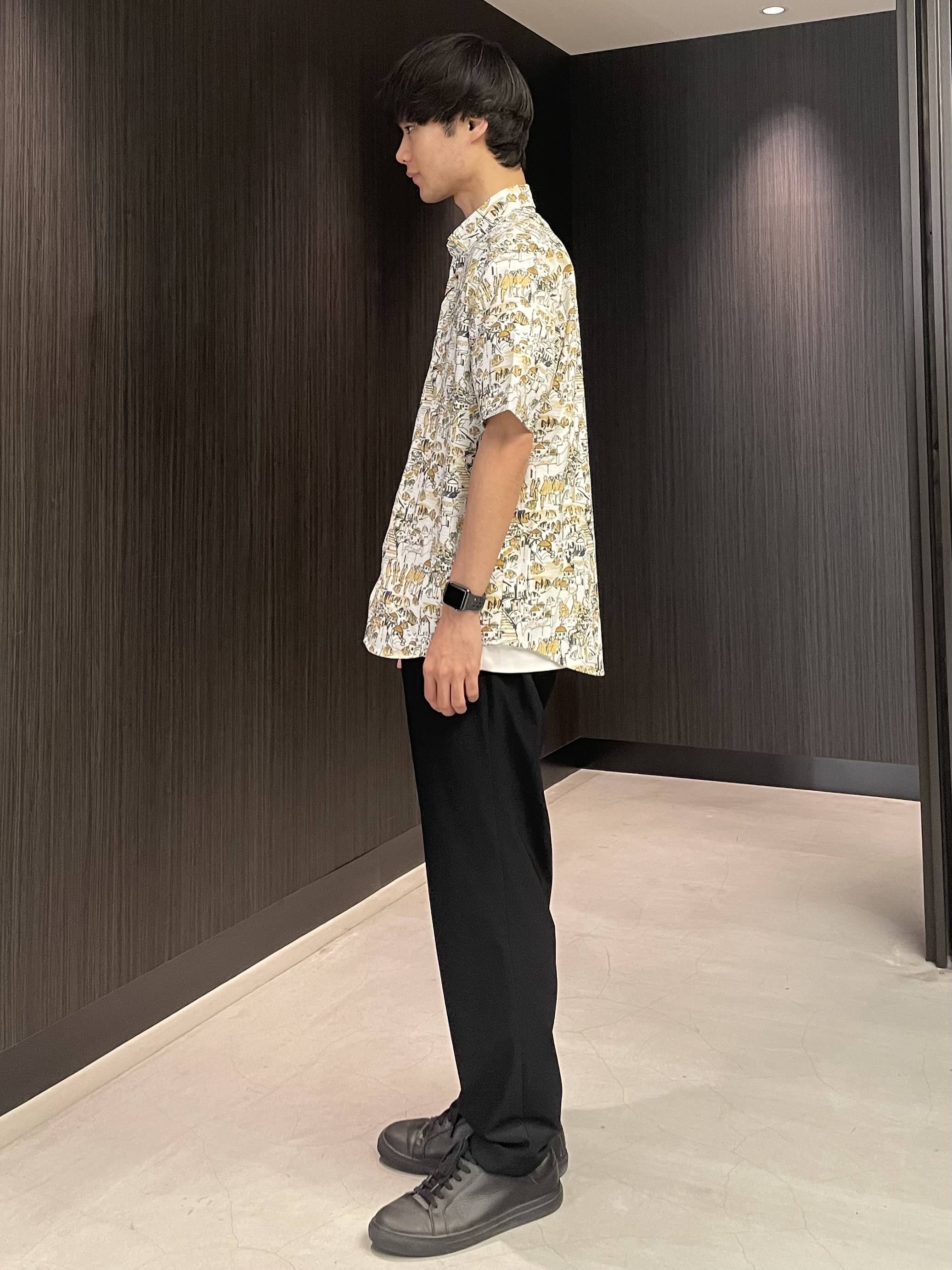 Okdさんの「TAKEO KIKUCHI｜【日本製】JFP DotAir（R）リゾートプリント半袖シャツ」を使ったコーディネート