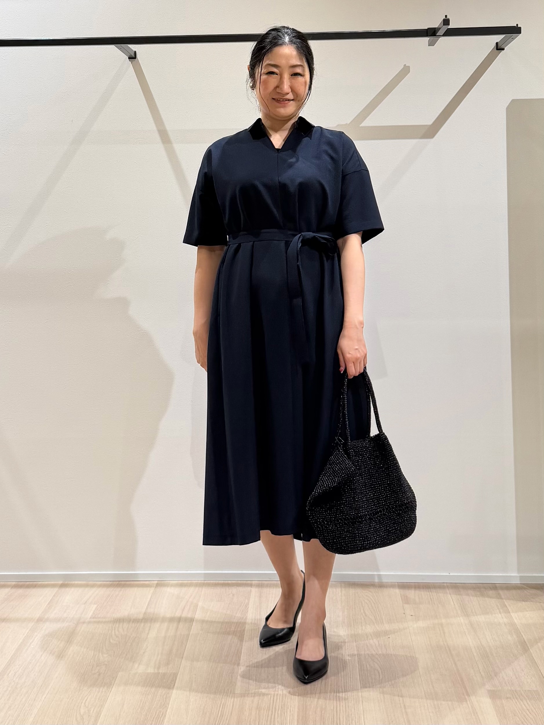 TOMOMIさんの「UNTITLED｜【UVカット/接触冷感/通気性】エアリークールワンピース」を使ったコーディネート