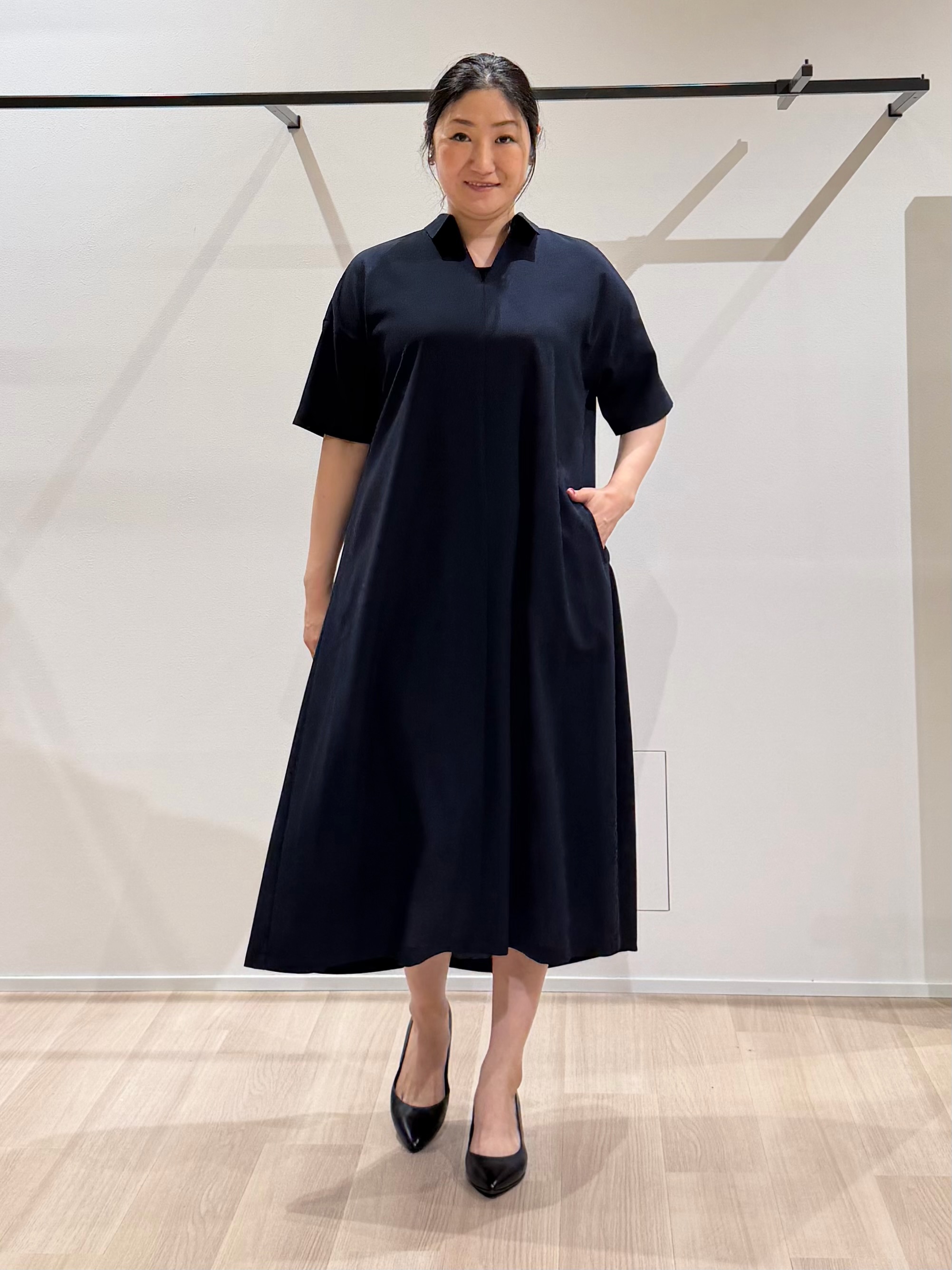 TOMOMIさんの「UNTITLED｜【UVカット/接触冷感/通気性】エアリークールワンピース」を使ったコーディネート