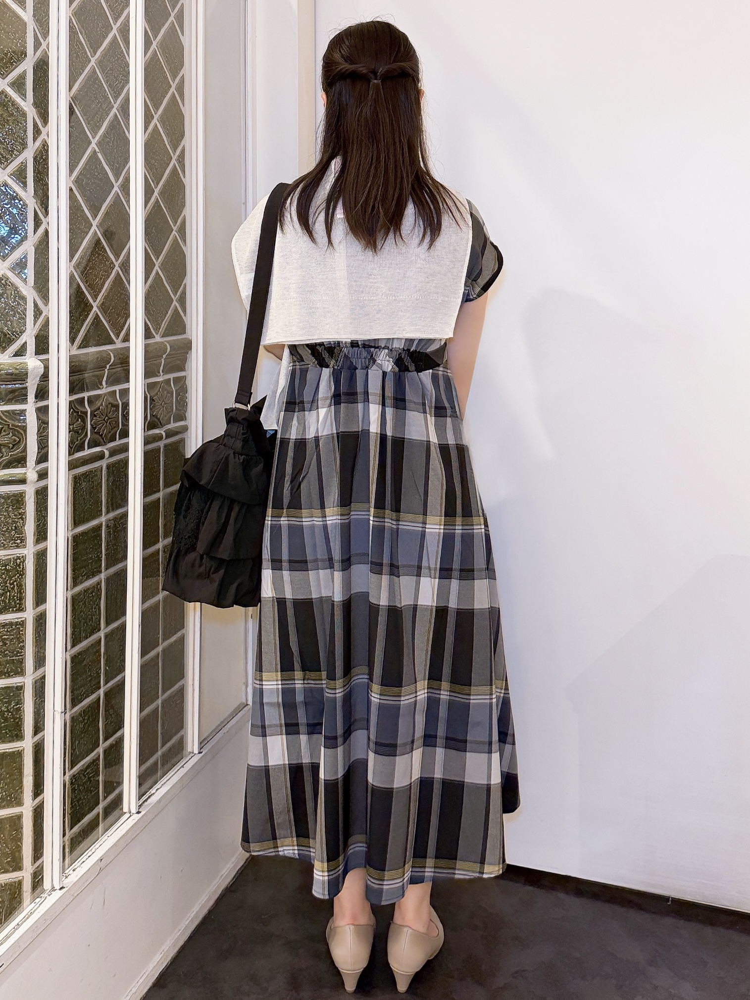 みーさんの「grove｜高評価！【洗える/名品】大人の透け感、シアーカーディガン」を使ったコーディネート