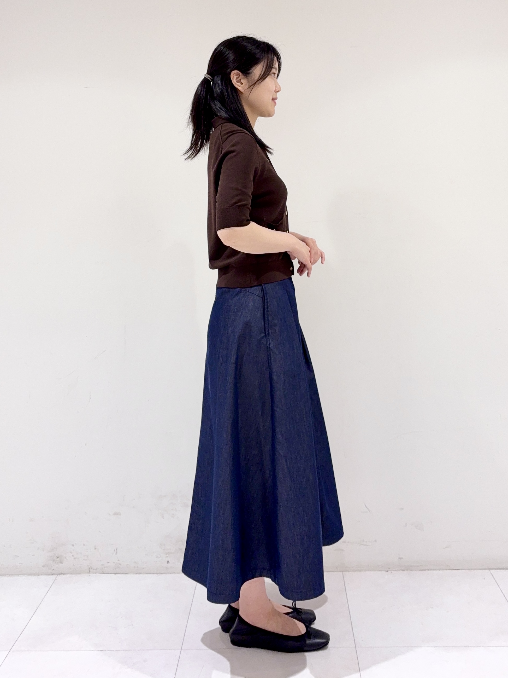 ayaさんの「DRESSTERIOR｜UV接触冷感シアーカーディガン」を使ったコーディネート