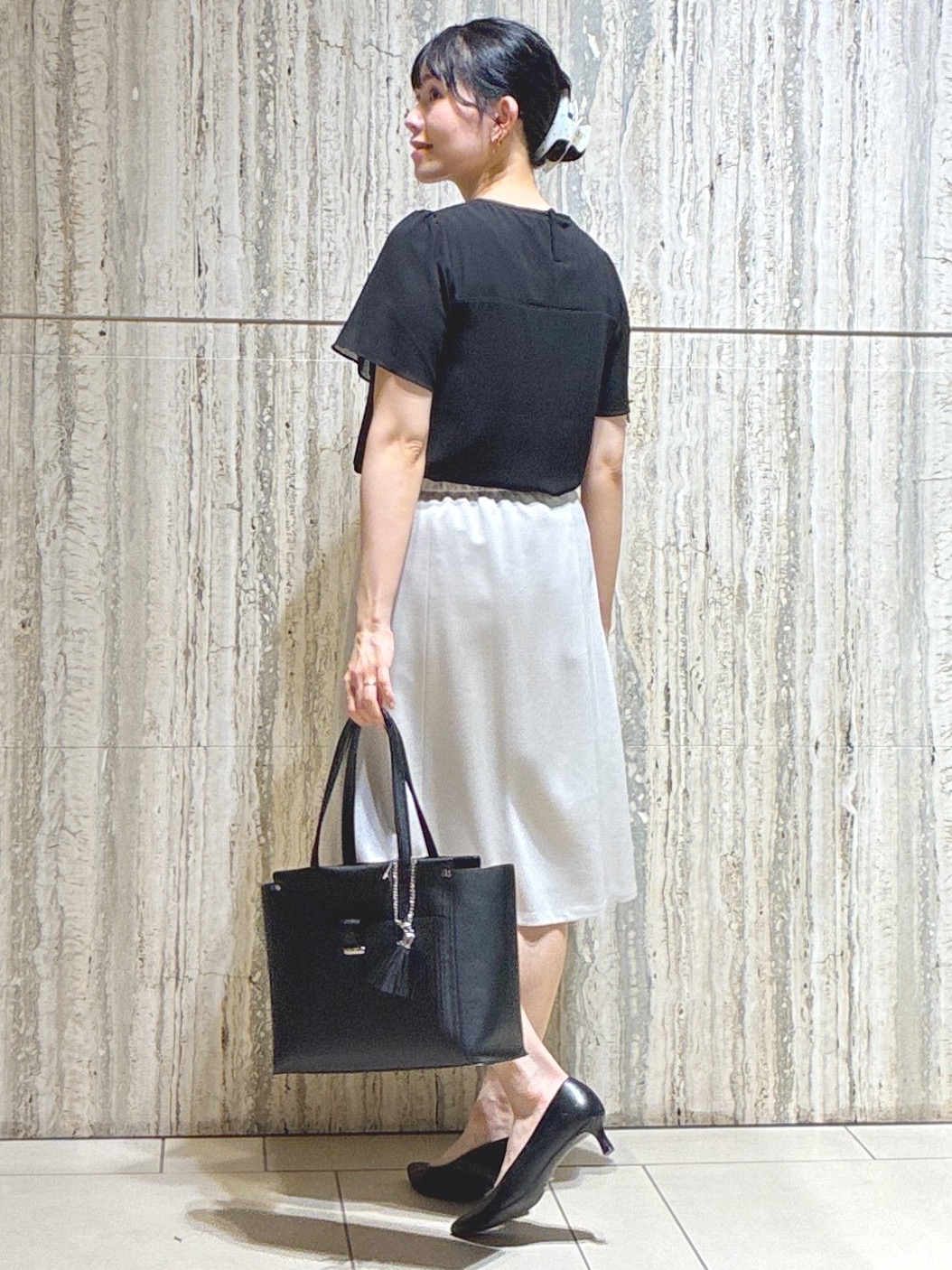  beni_gingerさんの「Reflect｜【S-4Lサイズ/UVカット／接触冷感】シフォンジャージブラウス」を使ったコーディネート