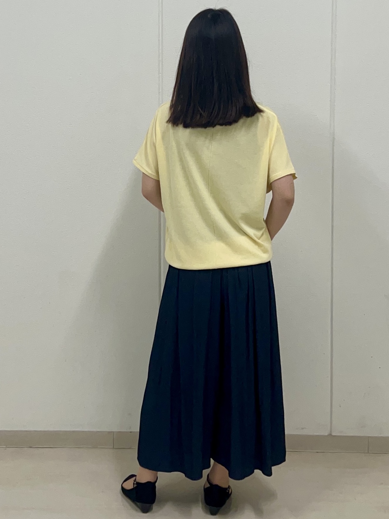 ゆうさんの「Reflect｜【二の腕カバー／手洗い可】ネックレース フレンチスリーブニット」を使ったコーディネート