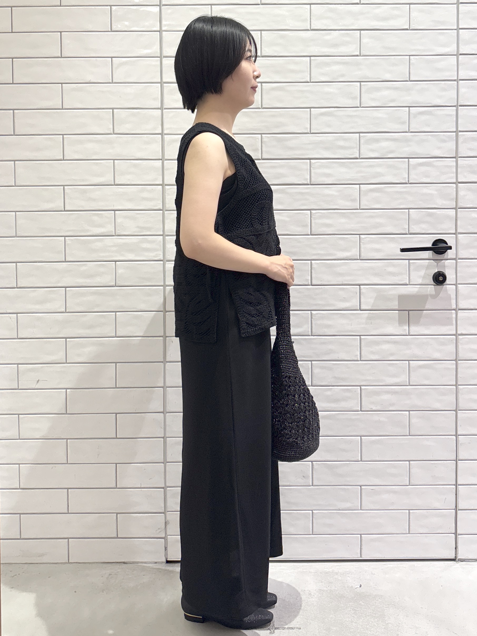 ayumiさんの「OPAQUE.CLIP｜カギ針風ベスト【洗濯機OK】」を使ったコーディネート